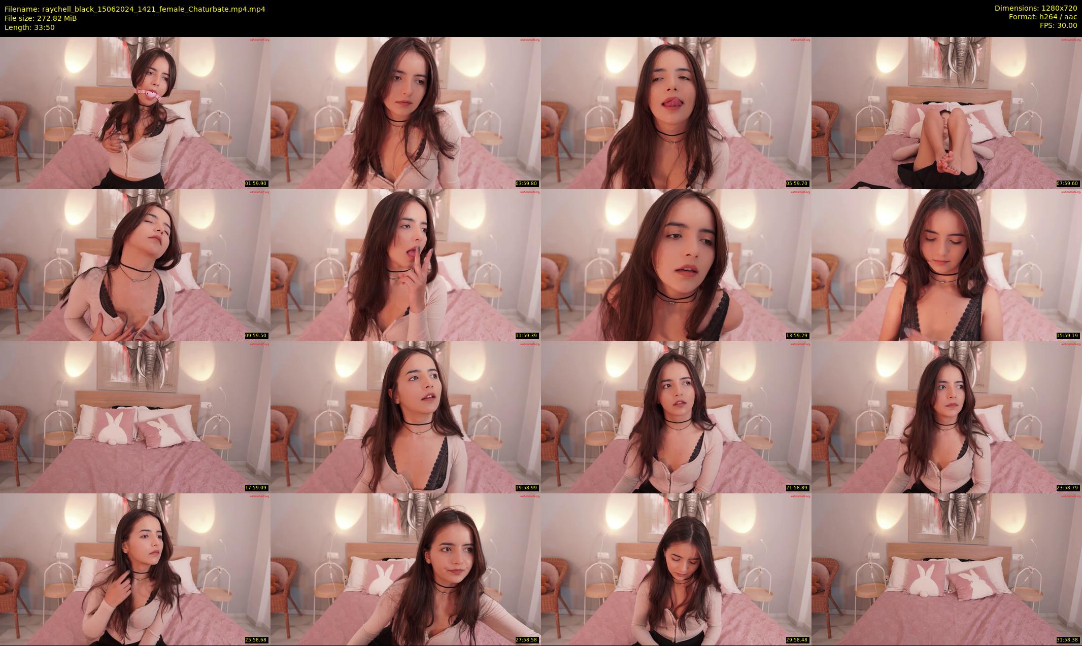 raychell_black — 34 minute Chaturbate female cam show recording, 720p, Jun 15, 2024
