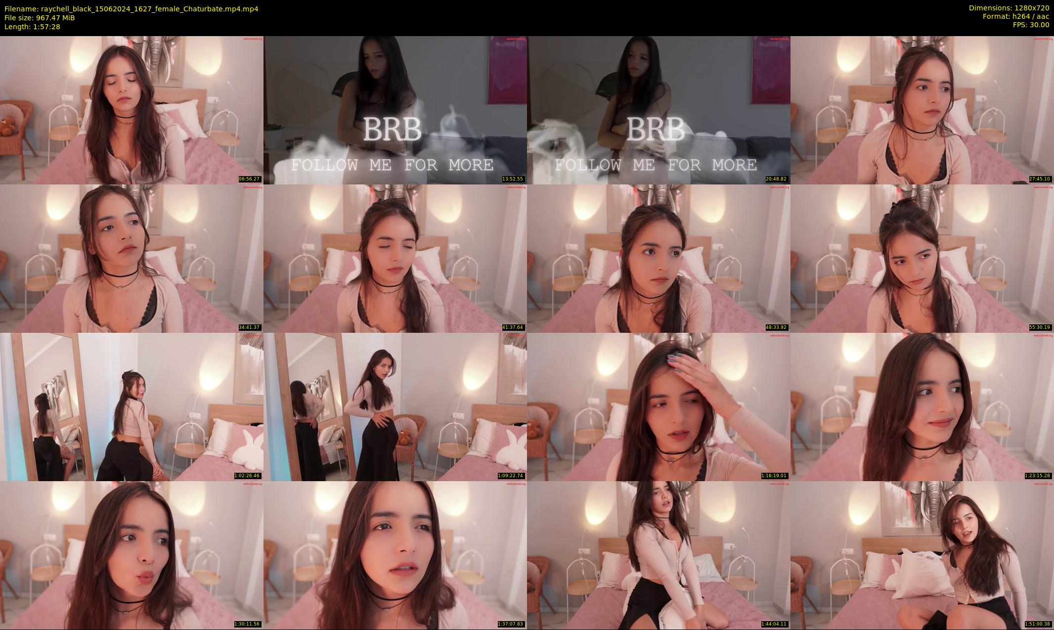 raychell_black — 118 minute Chaturbate female cam show recording, 720p, Jun 15, 2024