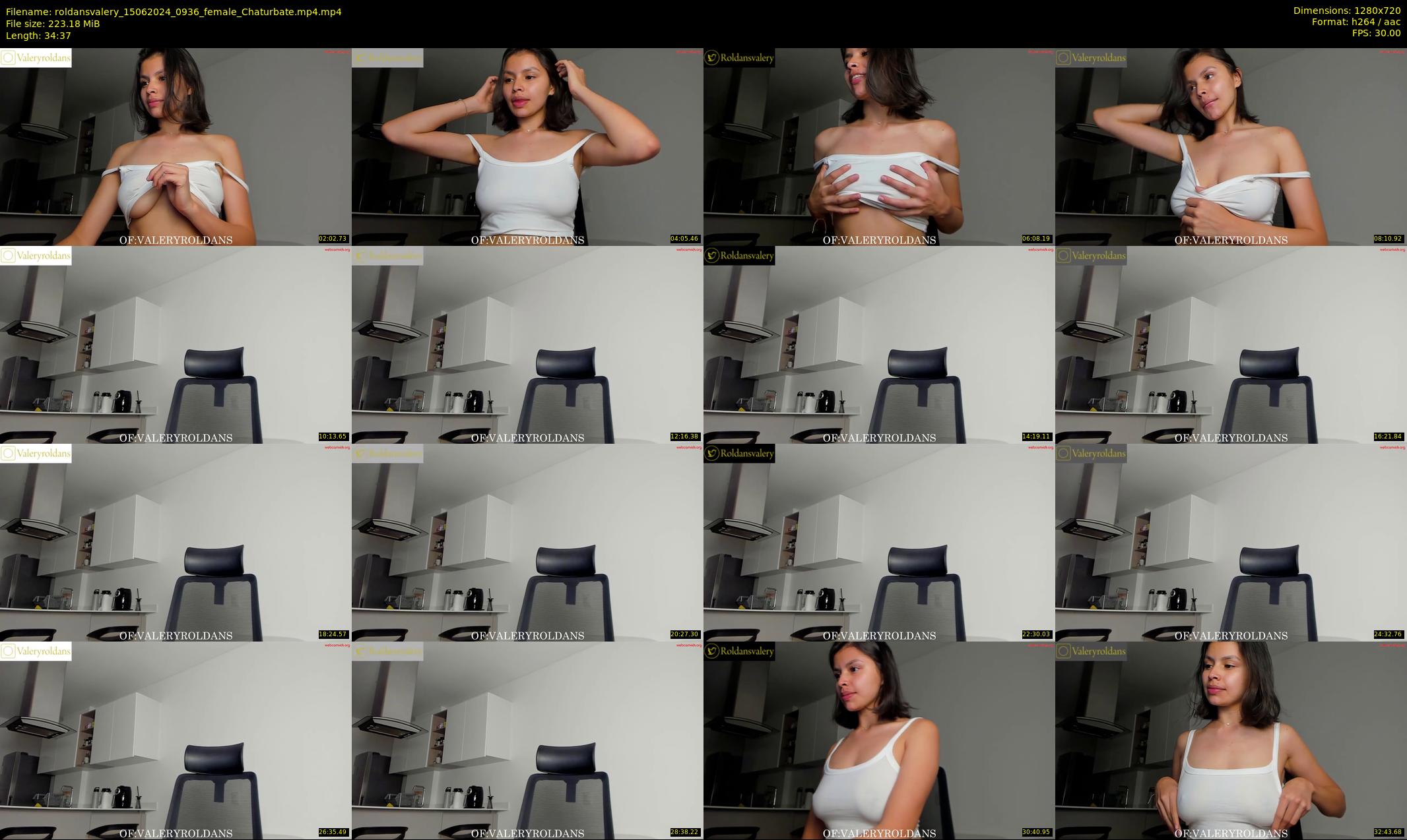 roldansvalery — 35 minute Chaturbate female cam show recording, 720p, Jun 15, 2024
