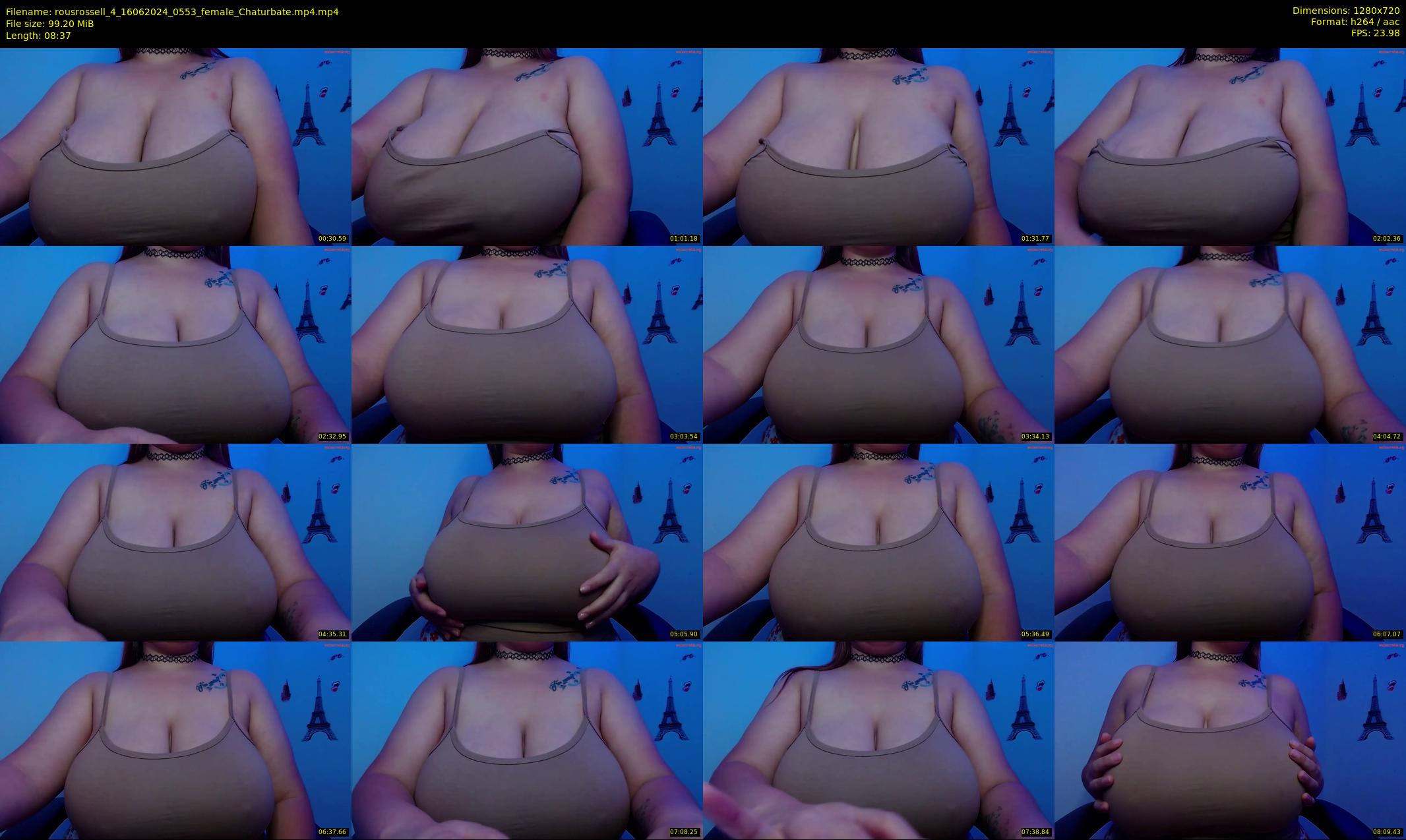 rousrossell_4 — 9 minute Chaturbate female cam show recording, 720p, Jun 16, 2024
