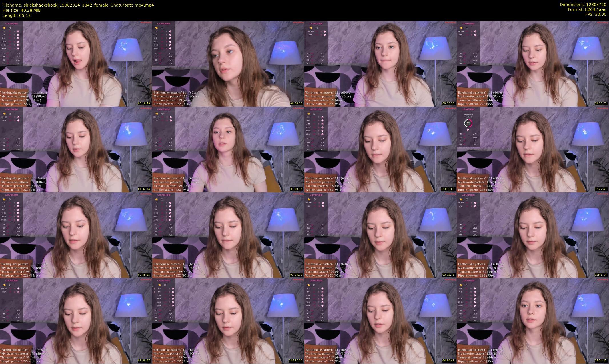 shickshackshock — 6 minute Chaturbate female cam show recording, 720p, Jun 15, 2024