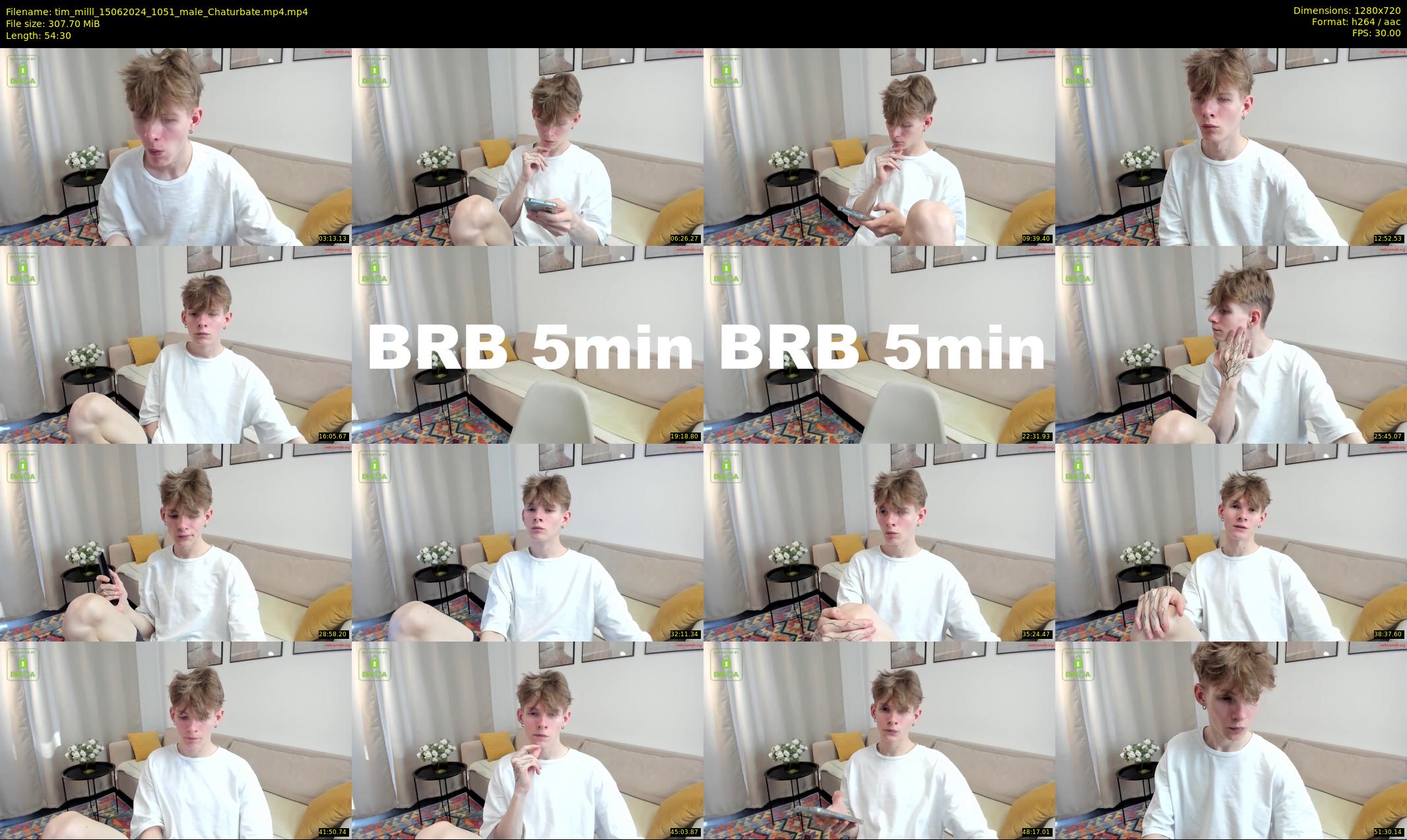 tim_milll — 55 minute Chaturbate male cam show recording, 720p, Jun 15, 2024