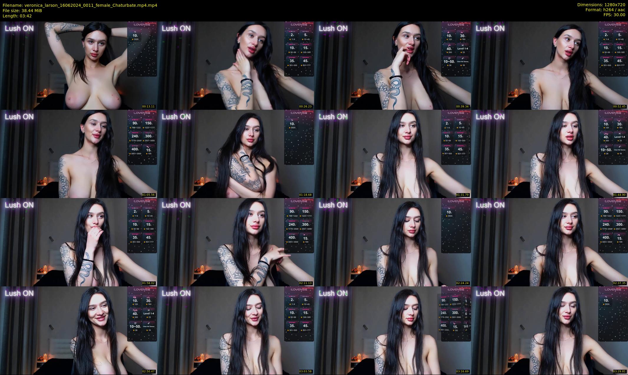 veronica_larson — 4 minute Chaturbate female cam show recording, 720p, Jun 16, 2024