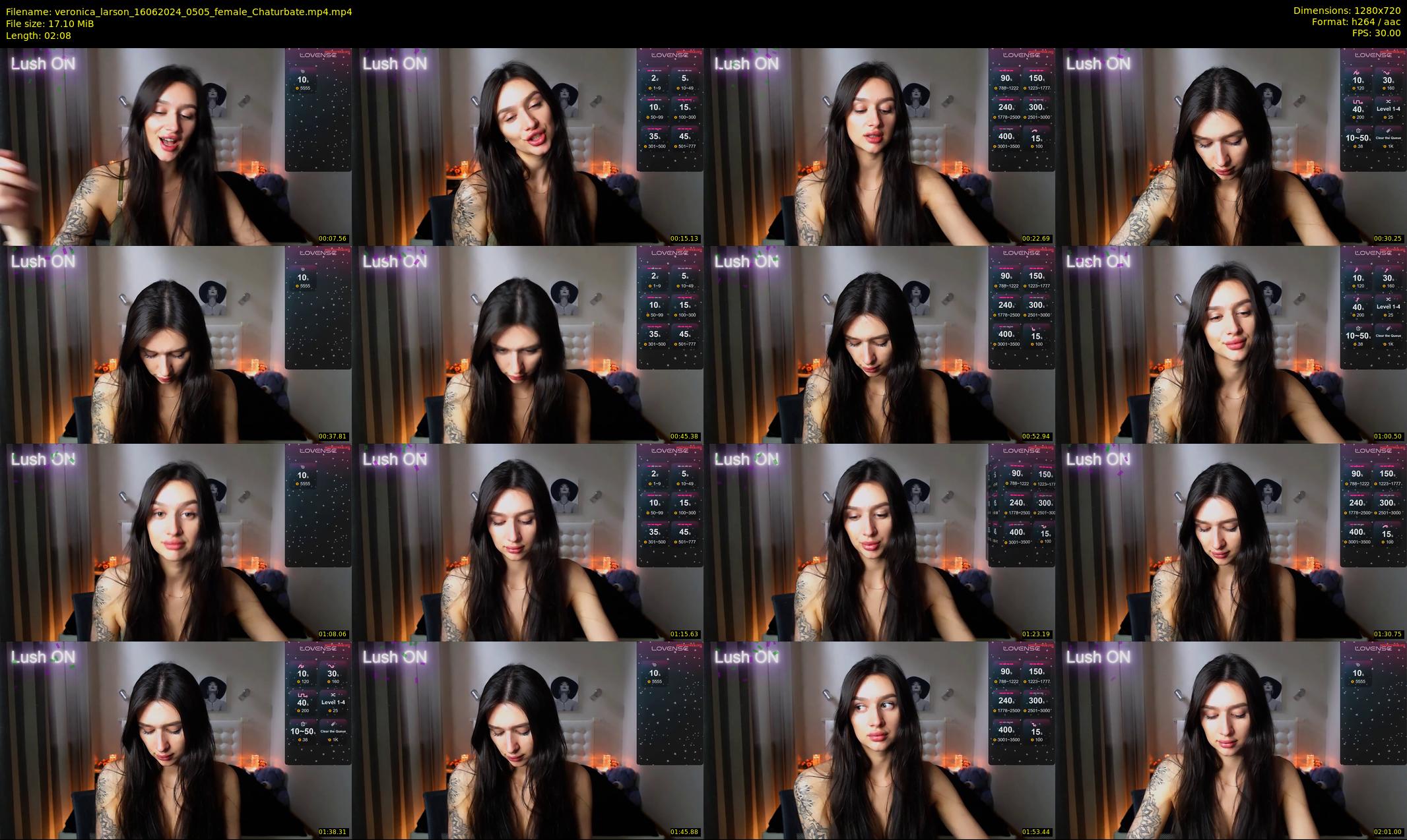veronica_larson — 3 minute Chaturbate female cam show recording, 720p, Jun 16, 2024