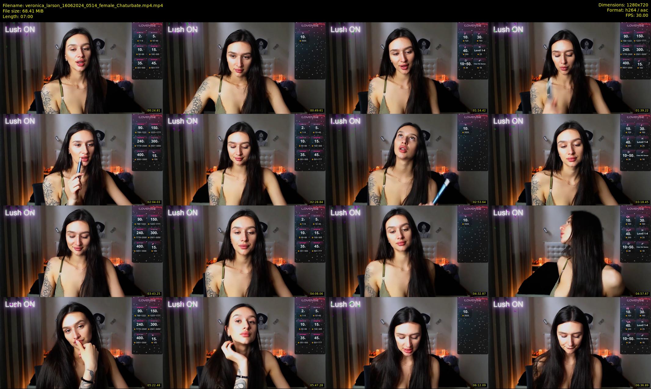 veronica_larson — 7 minute Chaturbate female cam show recording, 720p, Jun 16, 2024