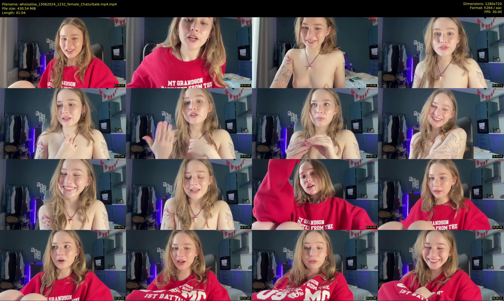 whoisalisa — 42 minute Chaturbate female cam show recording, 720p, Jun 15, 2024