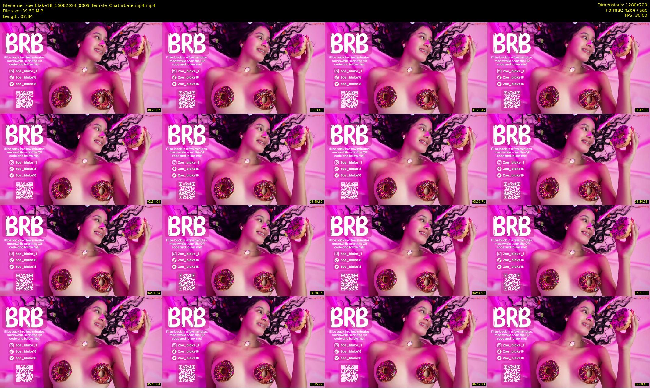 zoe_blake18 — 8 minute Chaturbate female cam show recording, 720p, Jun 16, 2024