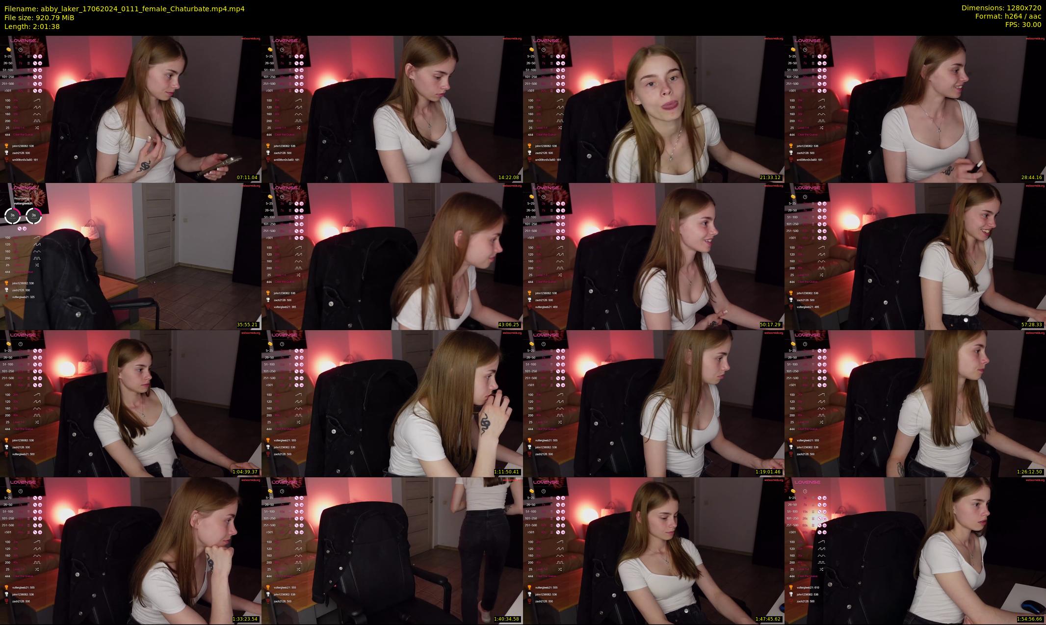 abby_laker — 122 minute Chaturbate female cam show recording, 720p, Jun 17, 2024