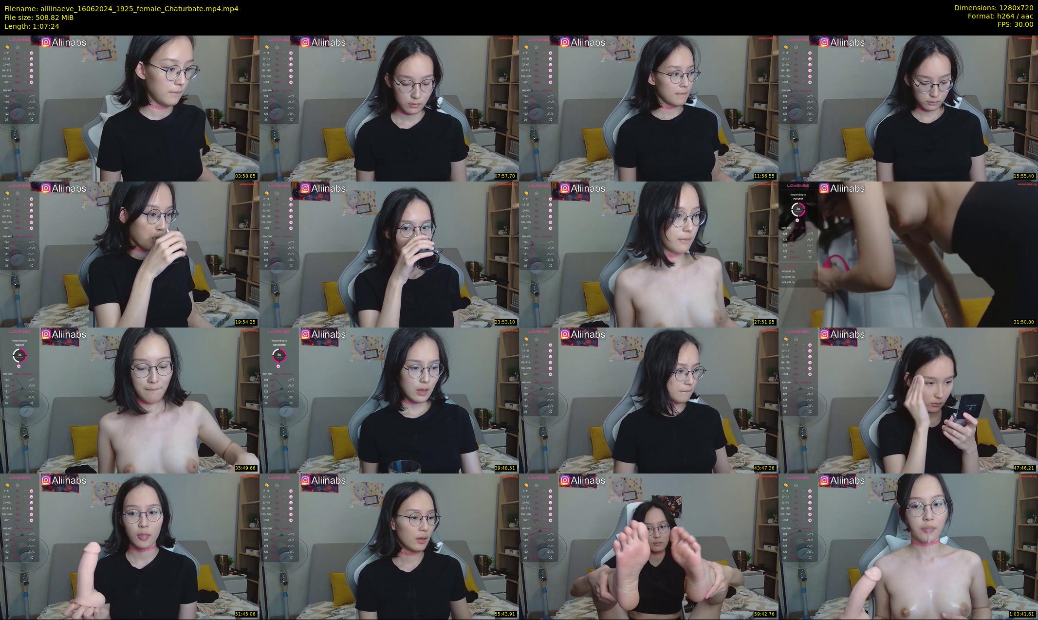 alllinaeve — 68 minute Chaturbate female cam show recording, 720p, Jun 16, 2024