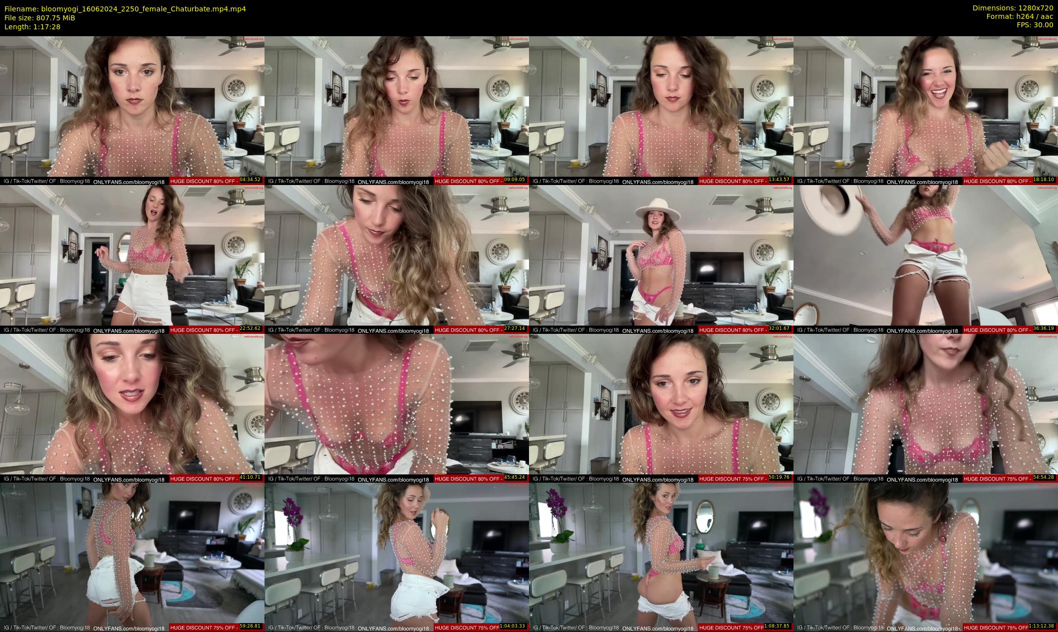 bloomyogi — 78 minute Chaturbate female cam show recording, 720p, Jun 16, 2024