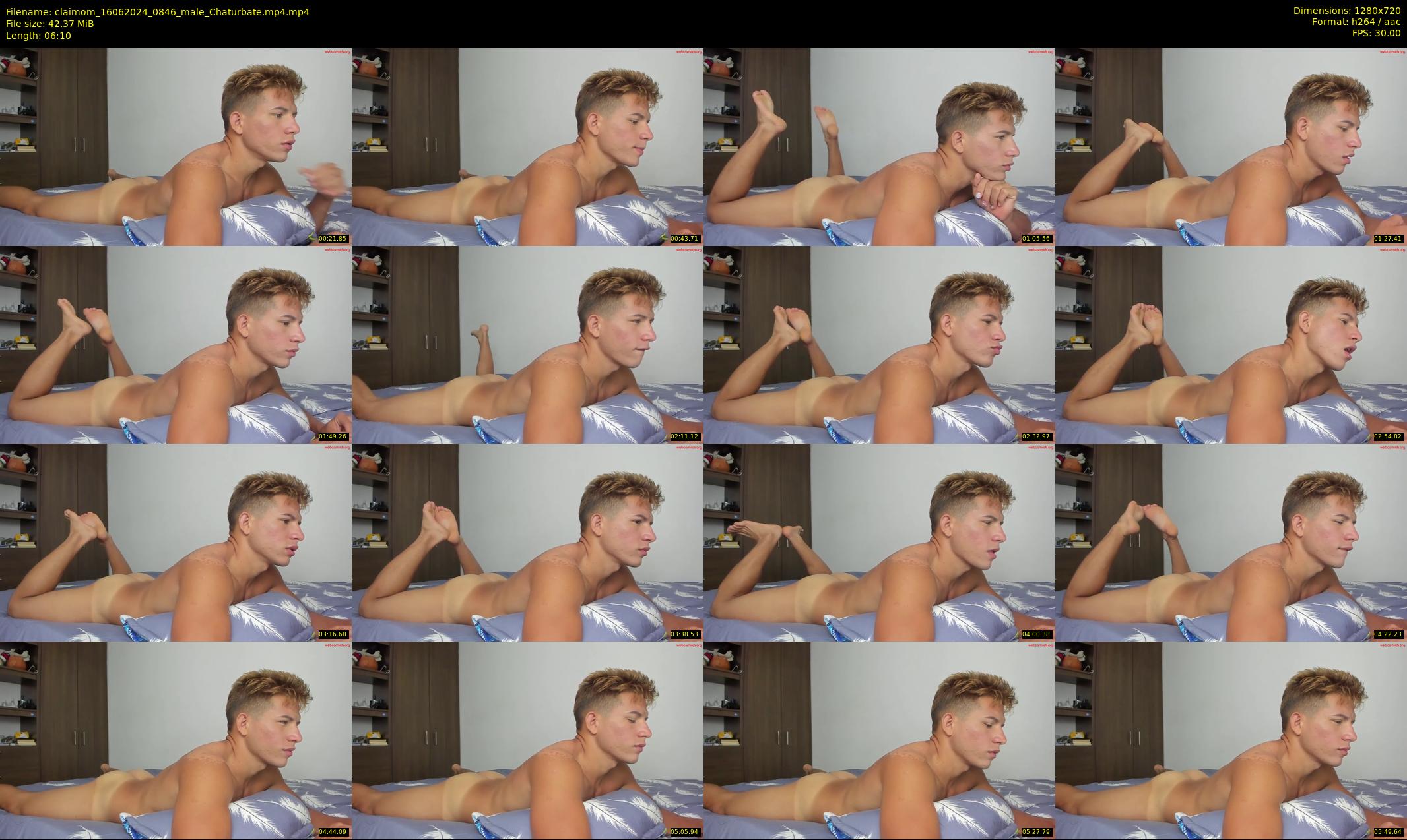claimom — 7 minute Chaturbate male cam show recording, 720p, Jun 16, 2024