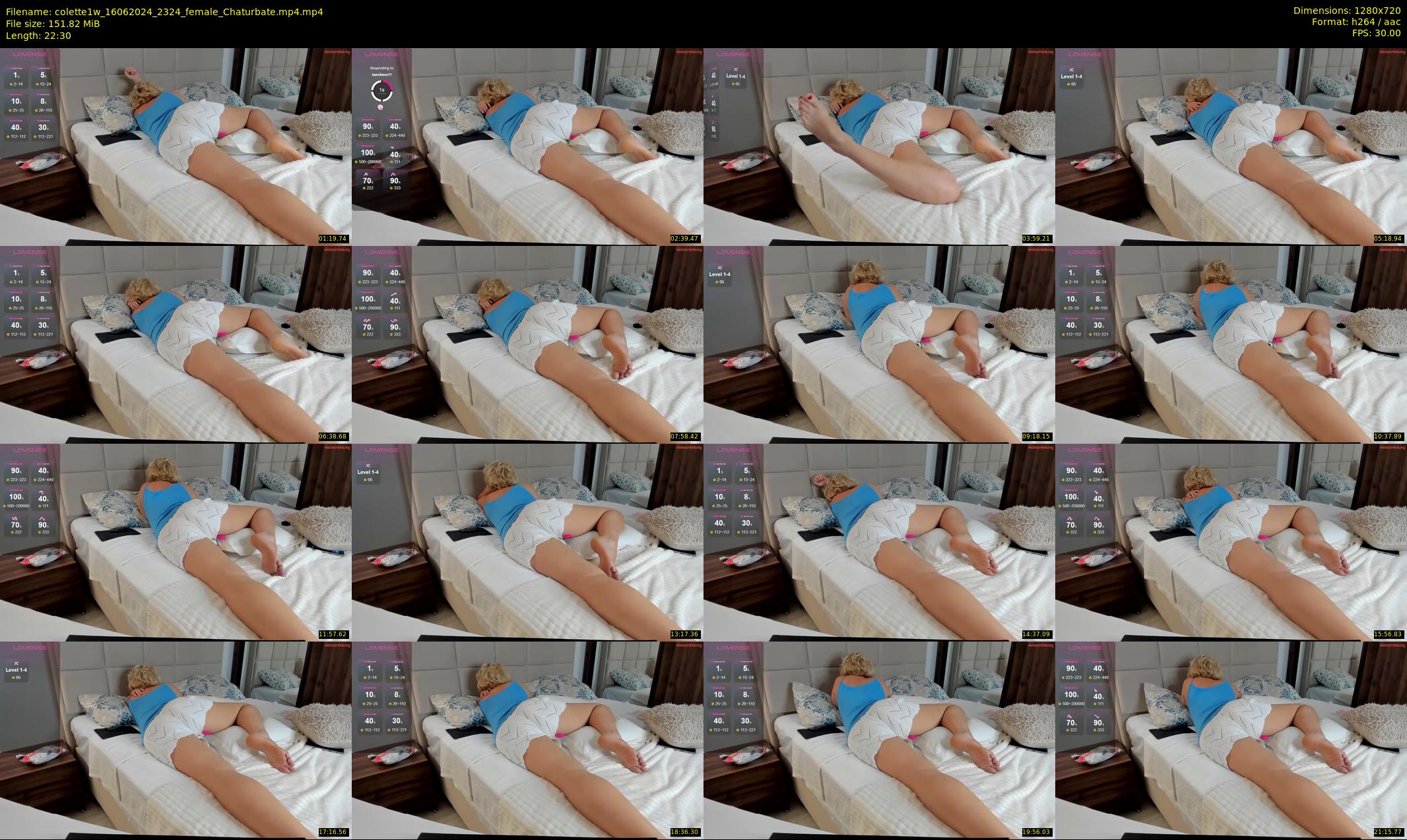 colette1w — 23 minute Chaturbate female cam show recording, 720p, Jun 16, 2024