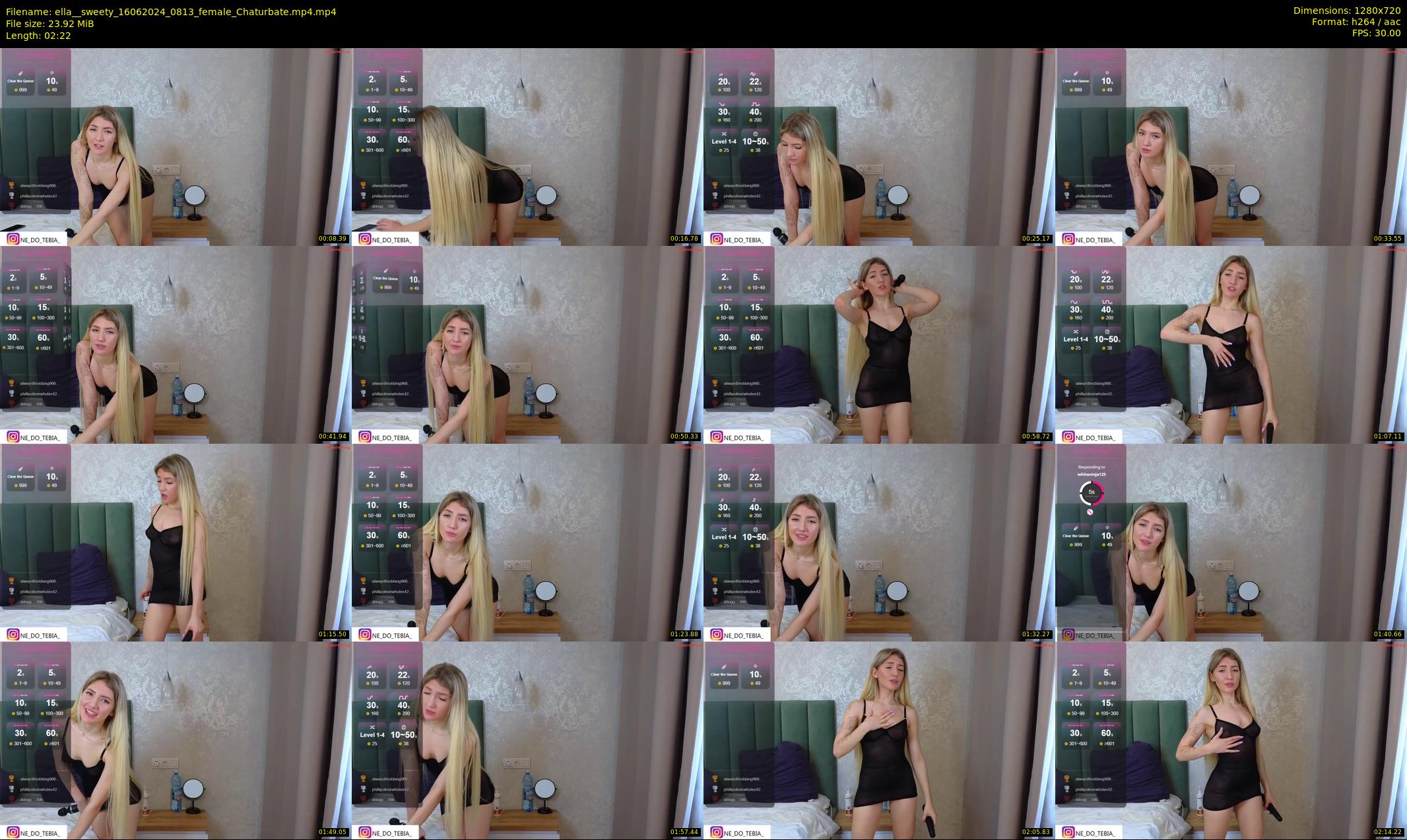 ella__sweety — 3 minute Chaturbate female cam show recording, 720p, Jun 16, 2024