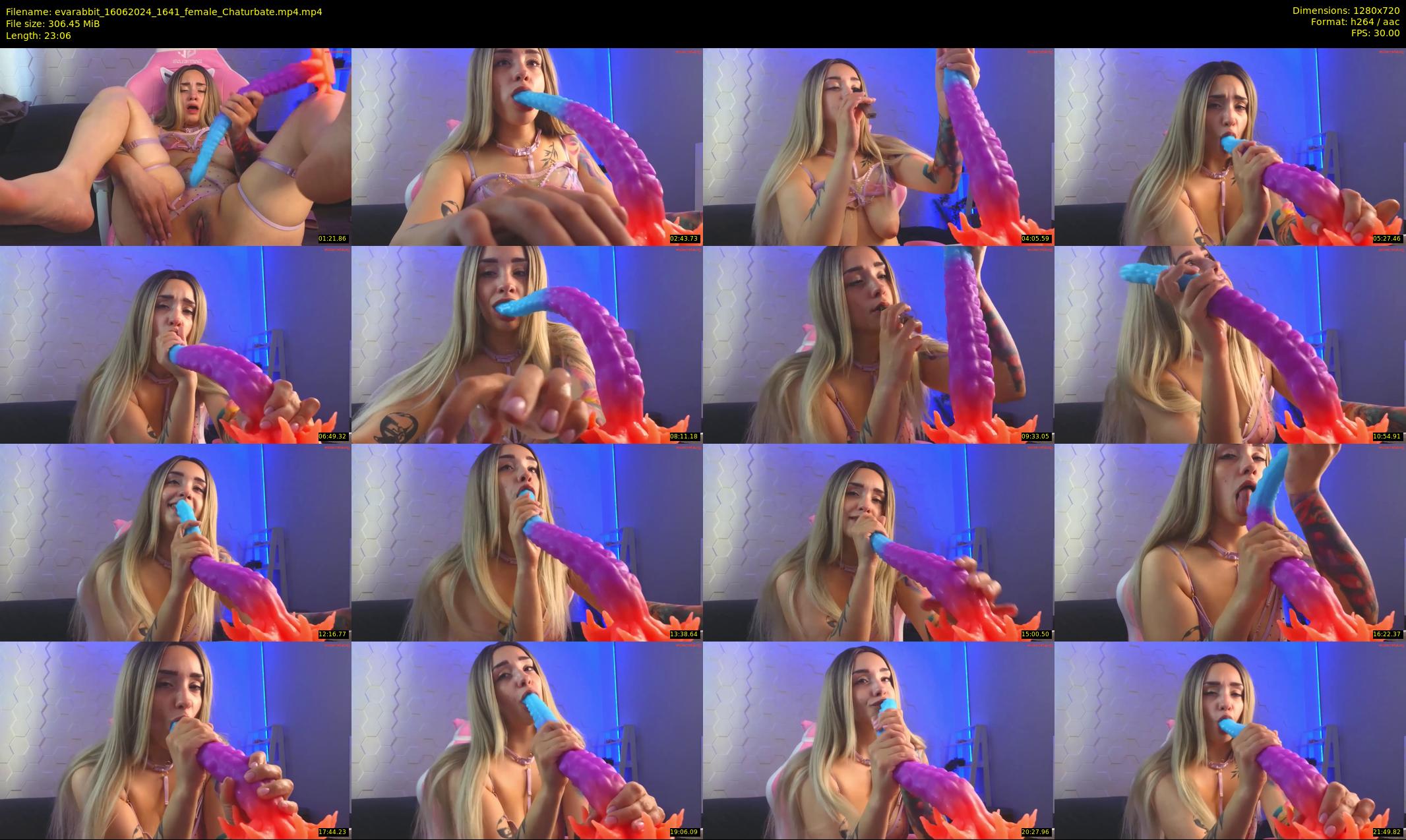 evarabbit — 24 minute Chaturbate female cam show recording, 720p, Jun 16, 2024