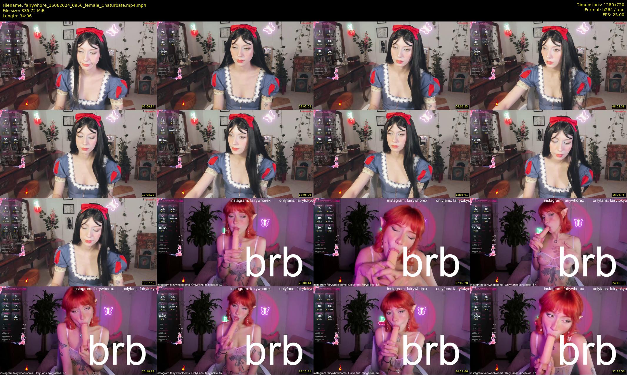 fairywhore — 35 minute Chaturbate female cam show recording, 720p, Jun 16, 2024