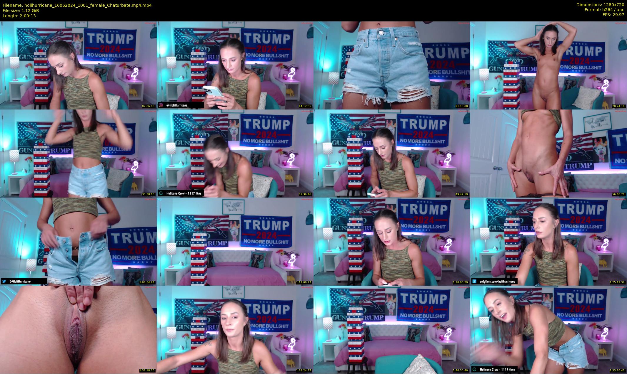 holihurricane — 121 minute Chaturbate female cam show recording, 720p, Jun 16, 2024
