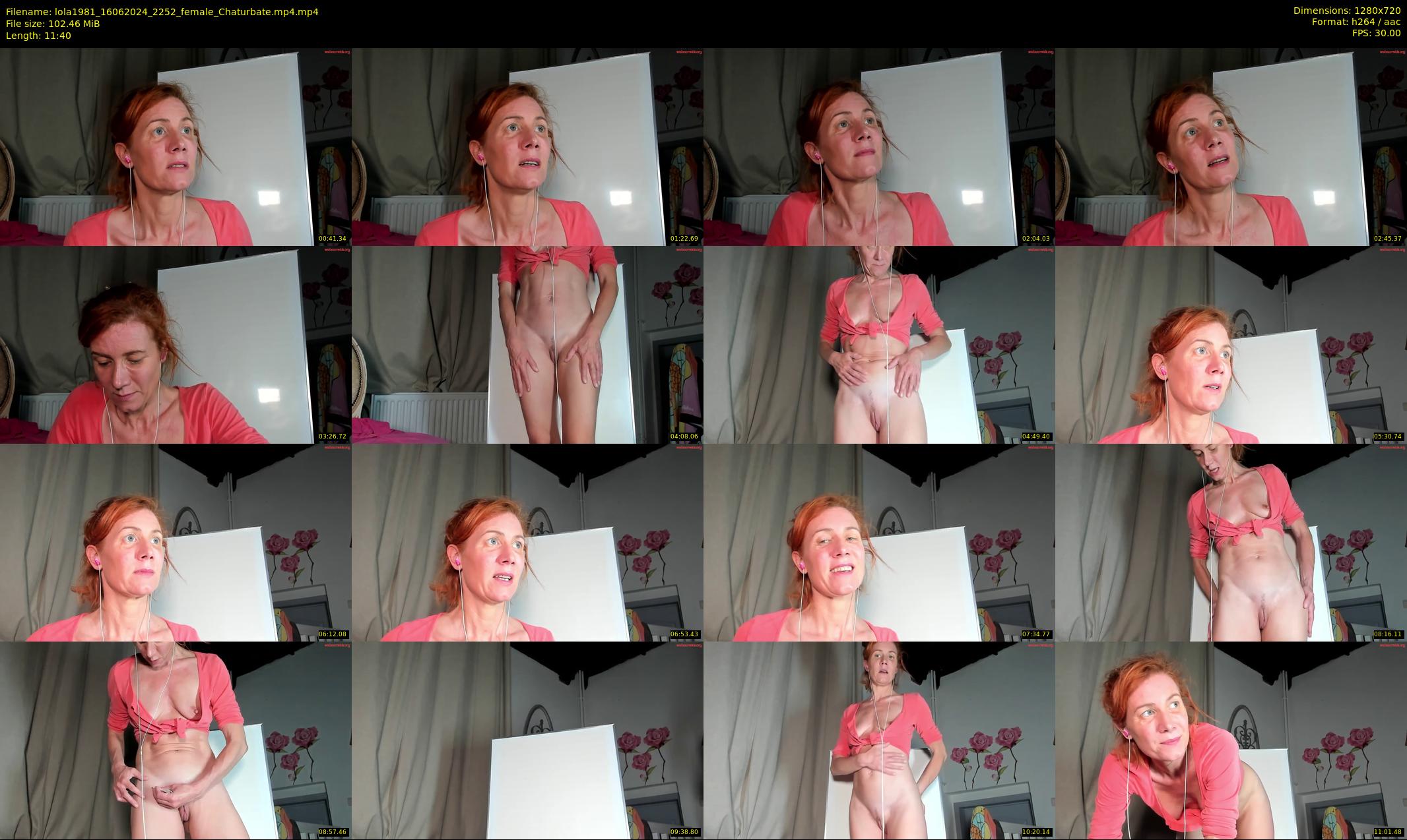 lola1981 — 12 minute Chaturbate female cam show recording, 720p, Jun 16, 2024