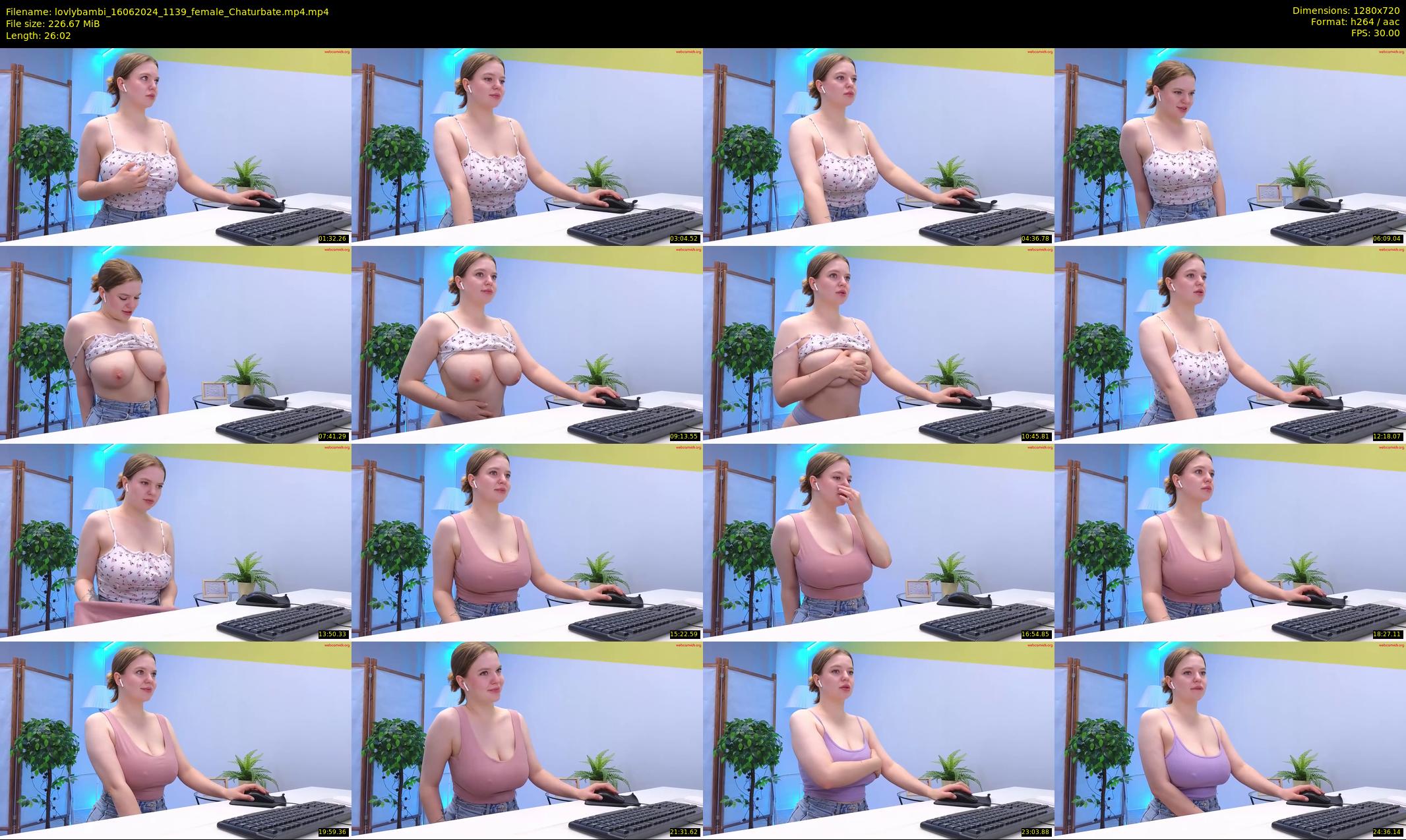 lovlybambi — 27 minute Chaturbate female cam show recording, 720p, Jun 16, 2024