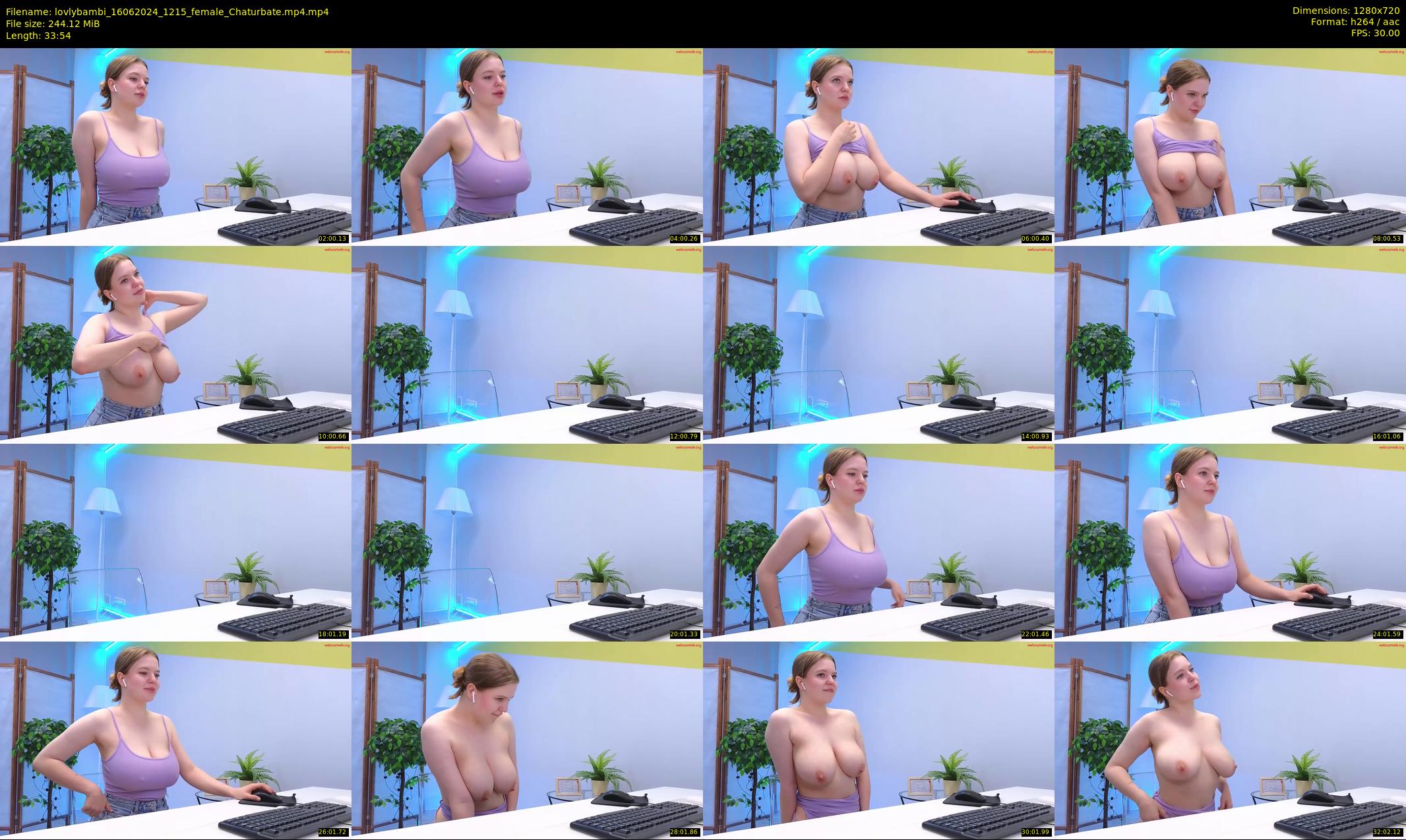 lovlybambi — 34 minute Chaturbate female cam show recording, 720p, Jun 16, 2024