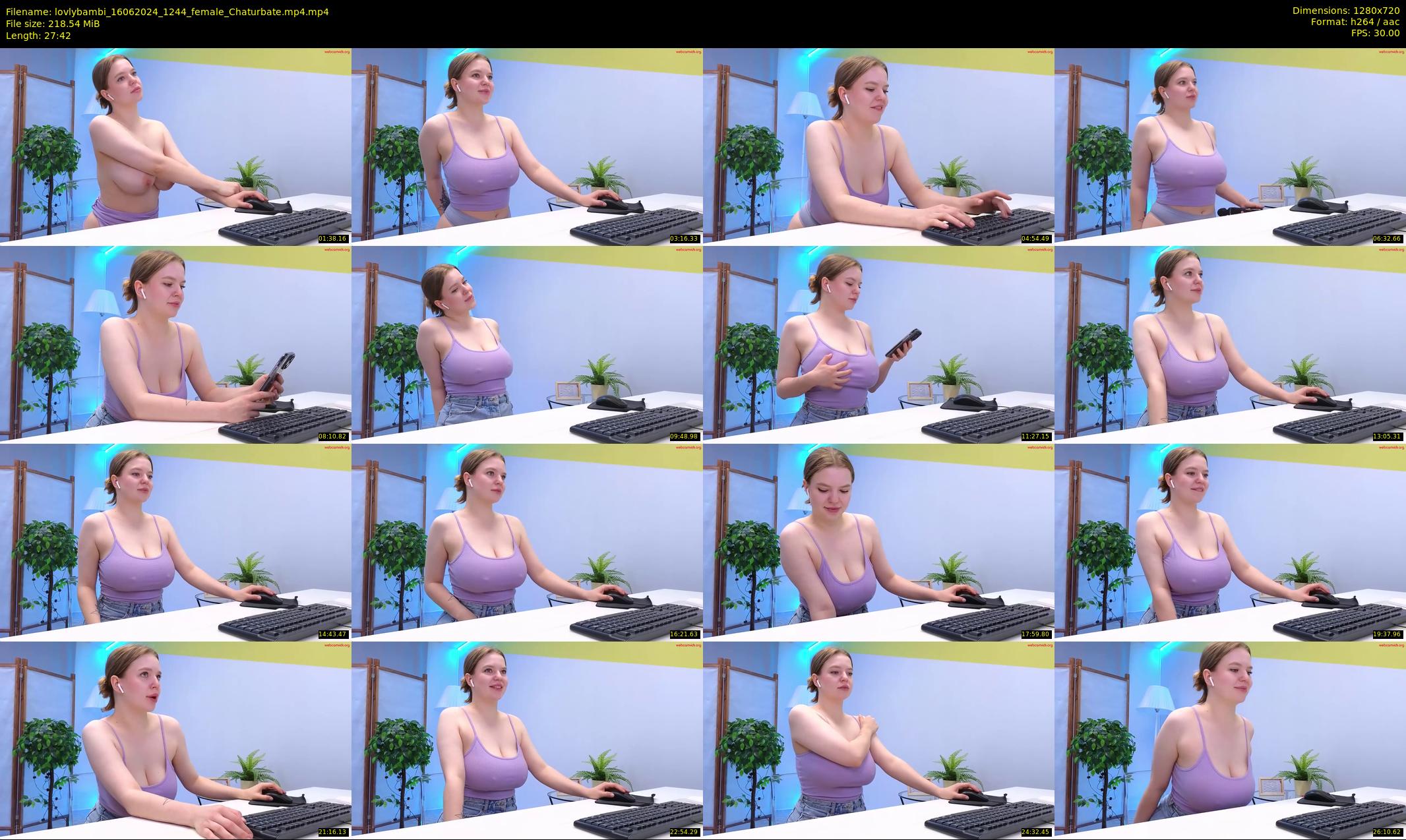 lovlybambi — 28 minute Chaturbate female cam show recording, 720p, Jun 16, 2024