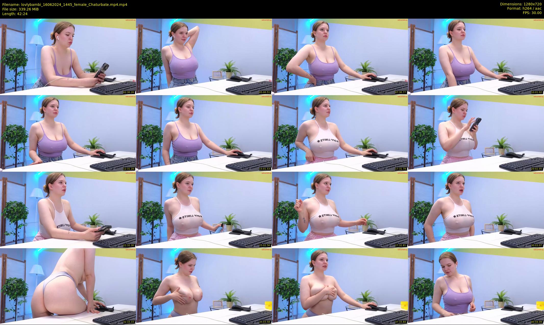 lovlybambi — 43 minute Chaturbate female cam show recording, 720p, Jun 16, 2024