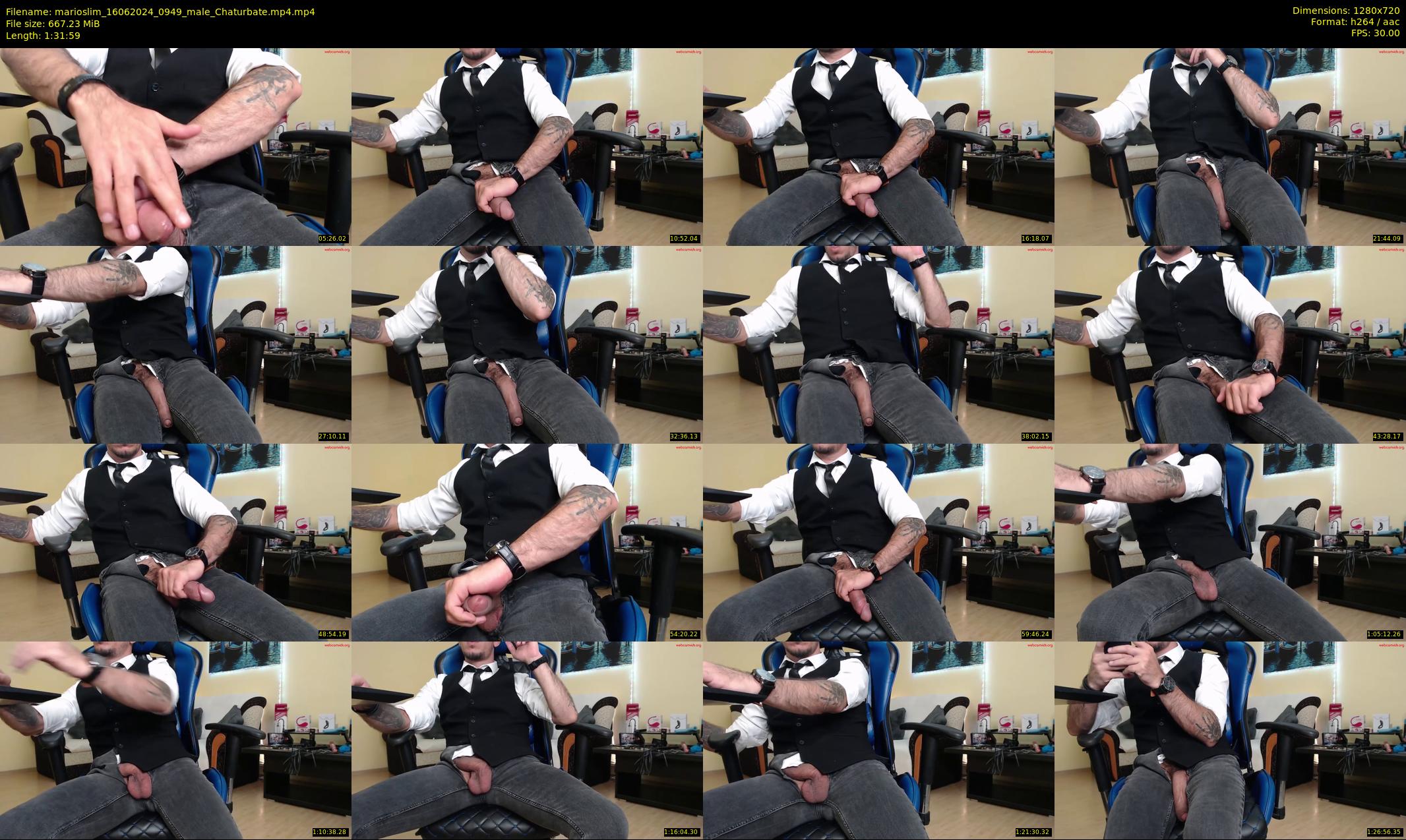 marioslim — 92 minute Chaturbate male cam show recording, 720p, Jun 16, 2024