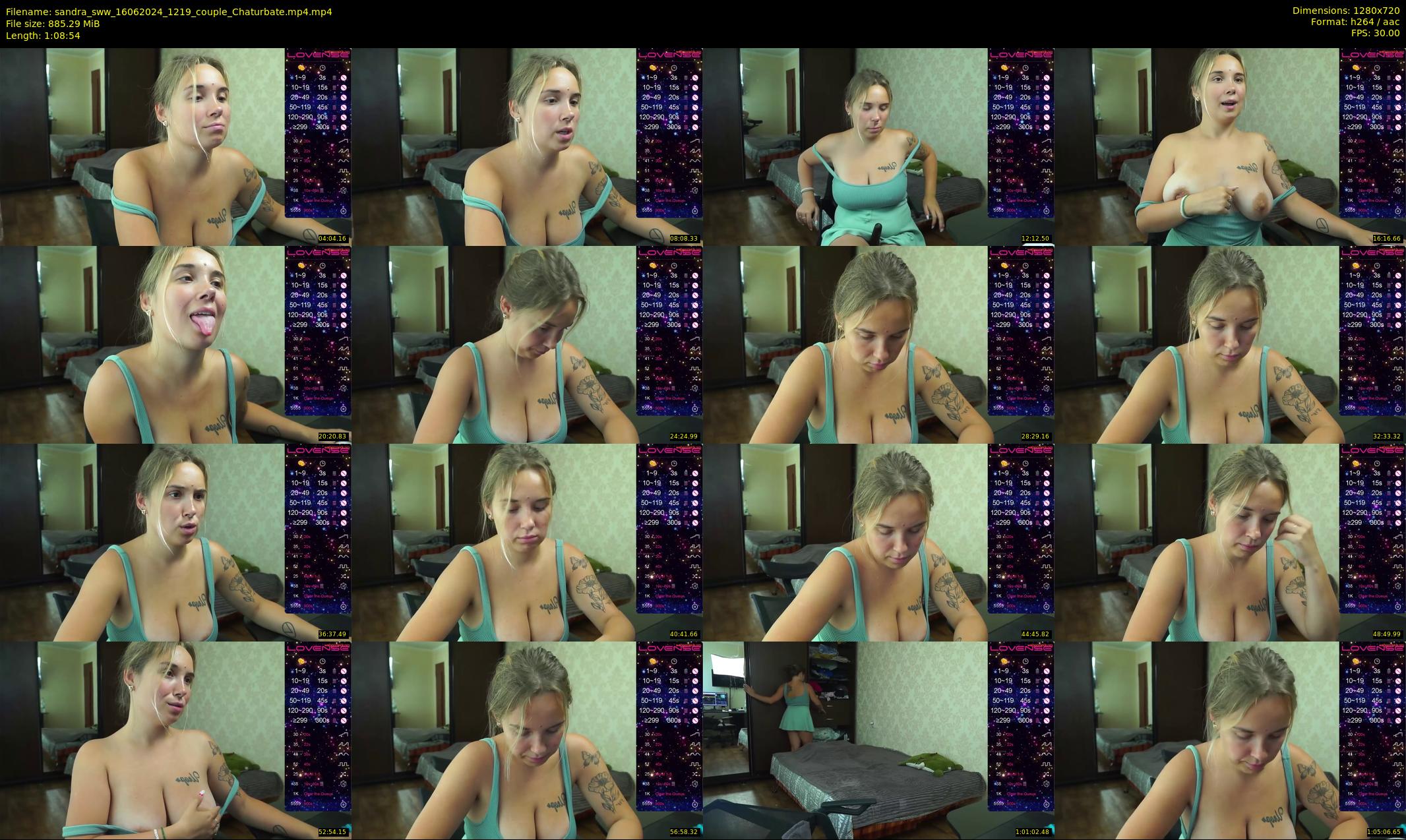 sandra_sww — 69 minute Chaturbate couple cam show recording, 720p, Jun 16, 2024