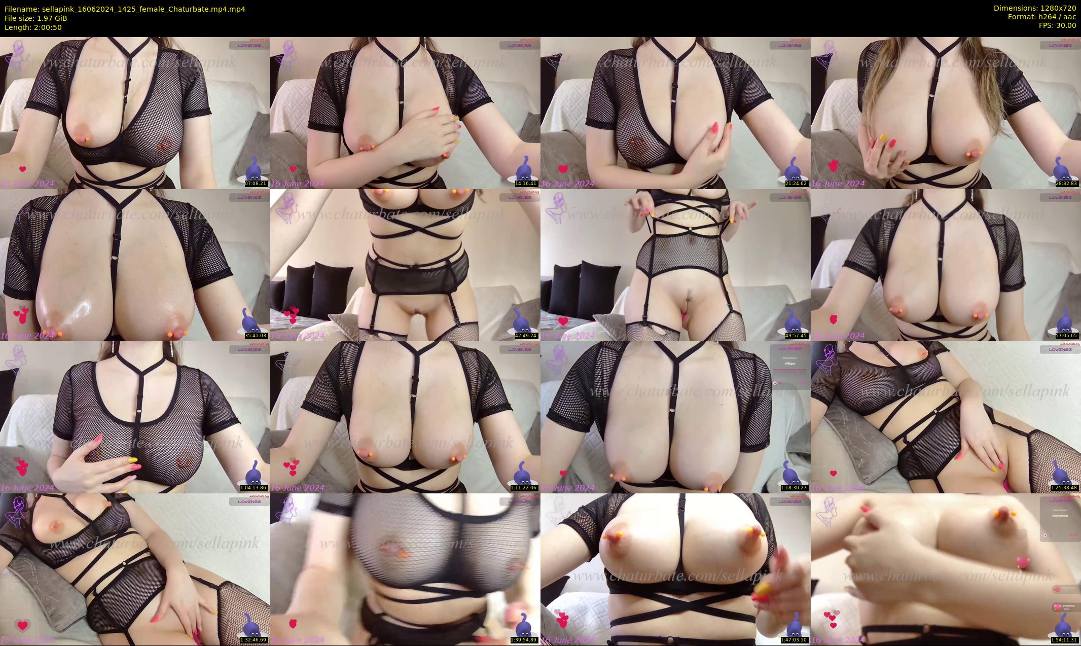 sellapink — 121 minute Chaturbate female cam show recording, 720p, Jun 16, 2024