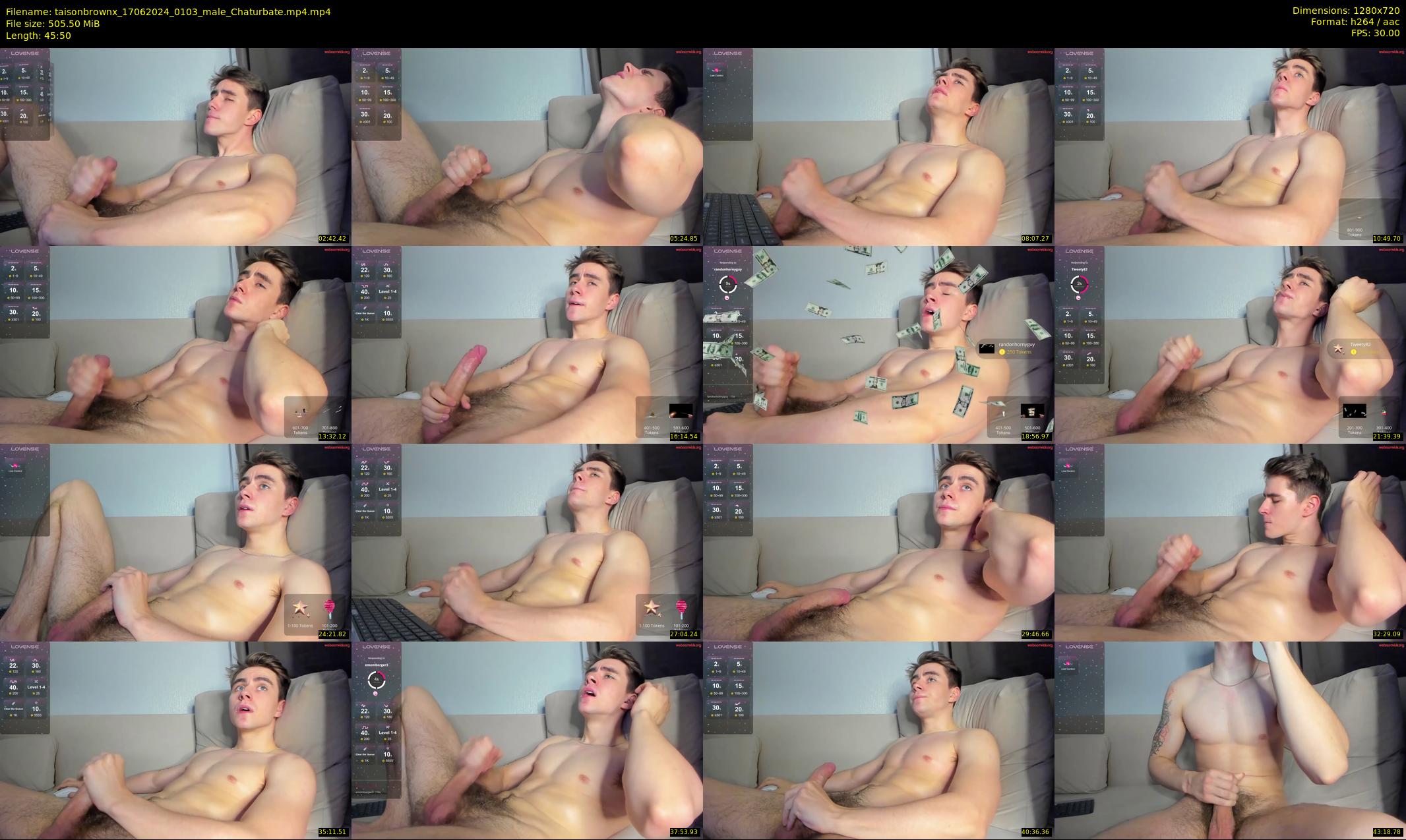 taisonbrownx — 46 minute Chaturbate male cam show recording, 720p, Jun 17, 2024