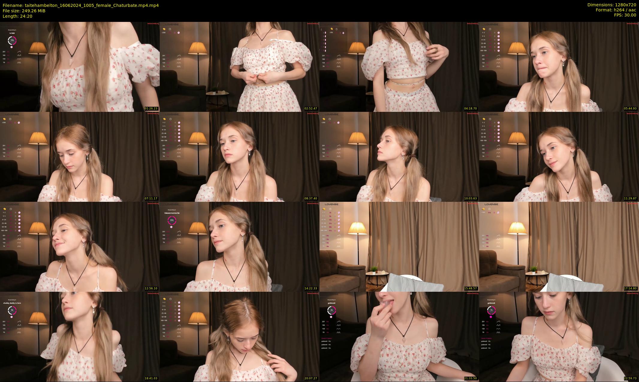 taitehambelton — 25 minute Chaturbate female cam show recording, 720p, Jun 16, 2024