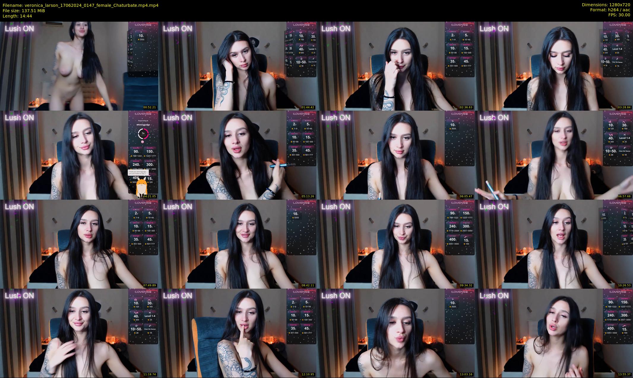 veronica_larson — 15 minute Chaturbate female cam show recording, 720p, Jun 17, 2024