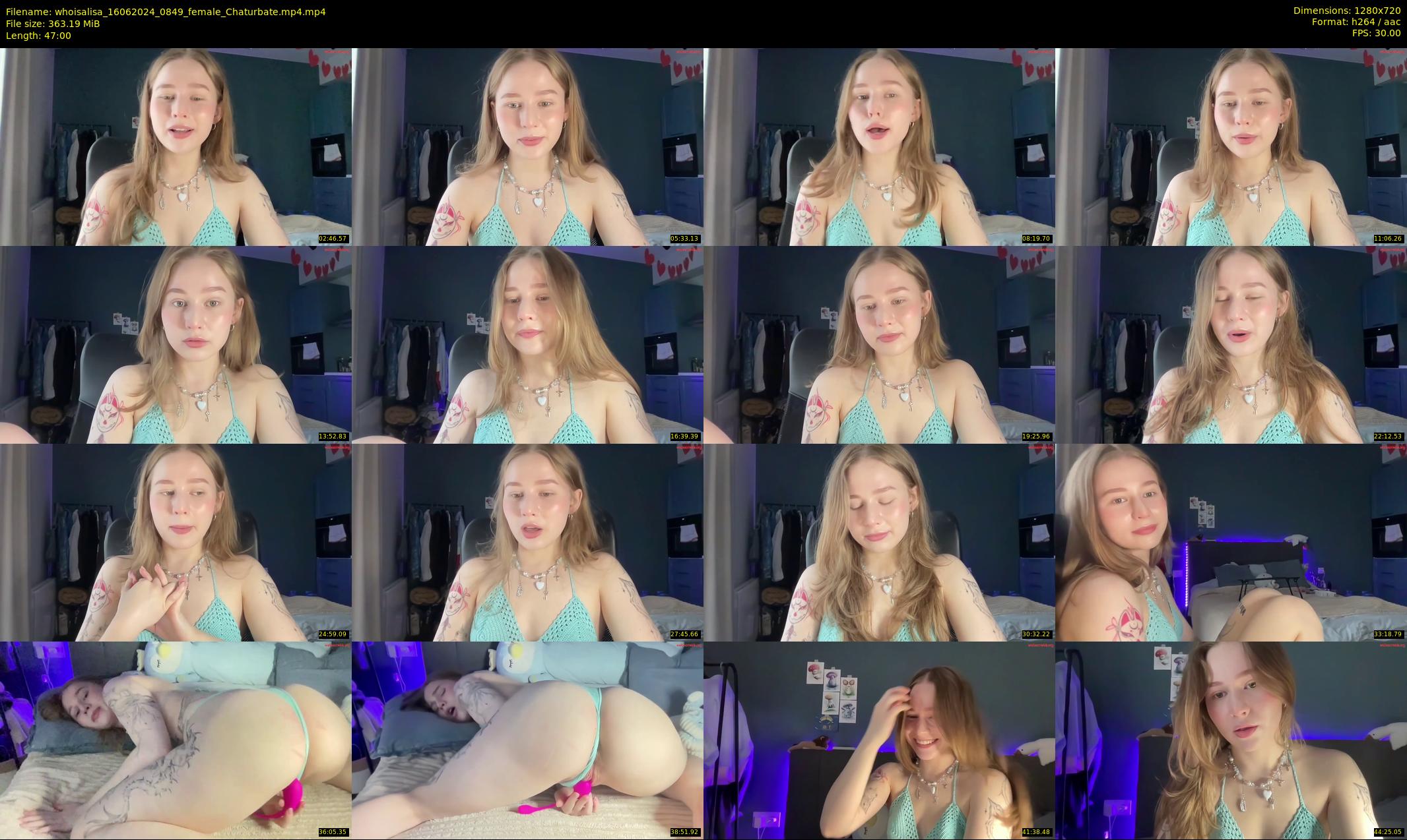 whoisalisa — 47 minute Chaturbate female cam show recording, 720p, Jun 16, 2024