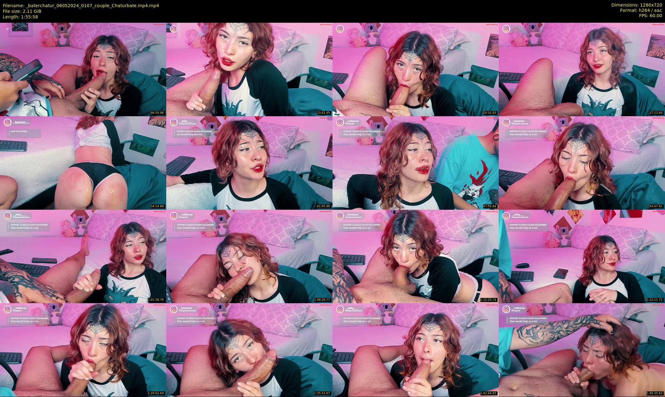 _baterchatur — 116 minute Chaturbate couple cam show recording, 720p, May 6, 2024