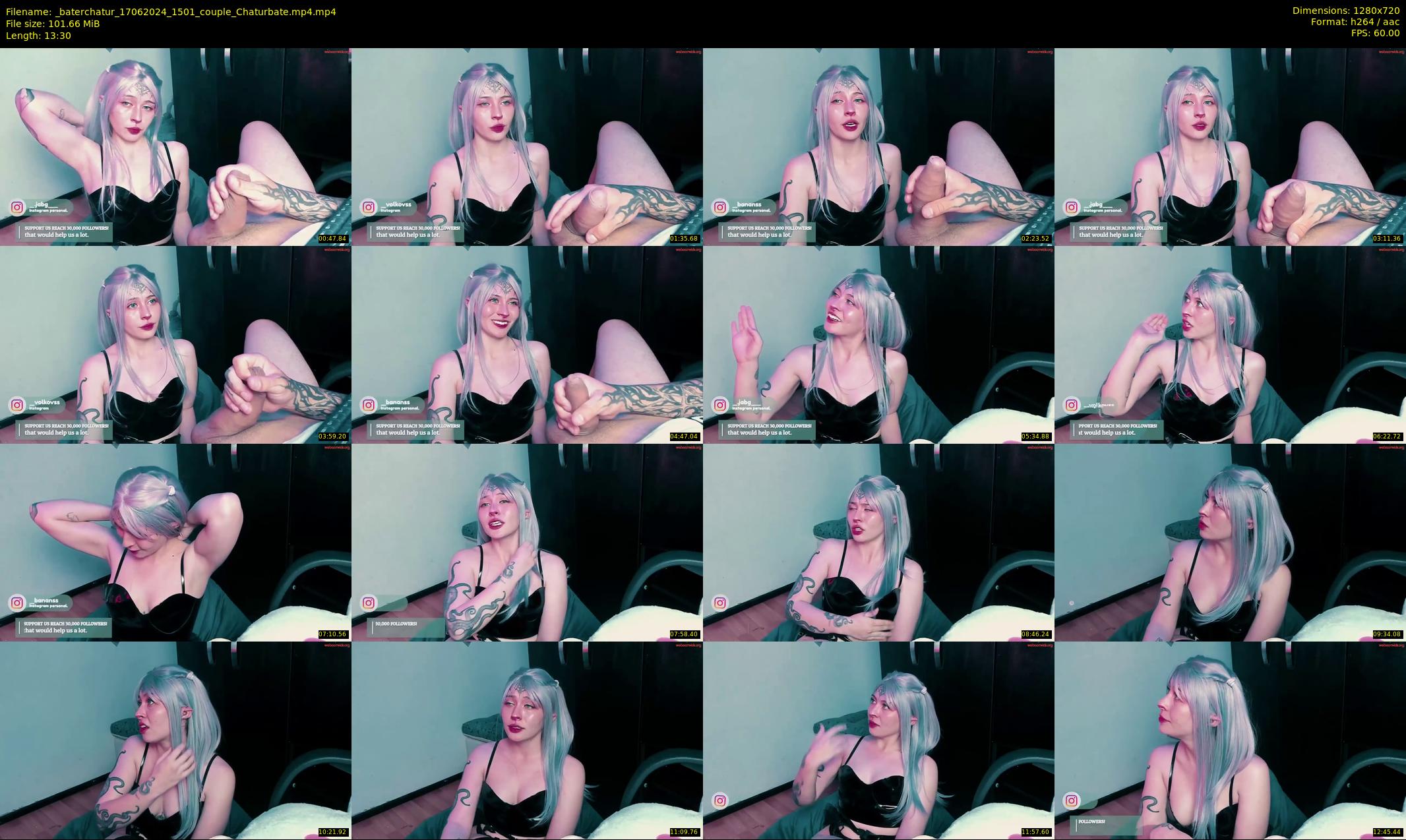 _baterchatur — 14 minute Chaturbate couple cam show recording, 720p, Jun 17, 2024