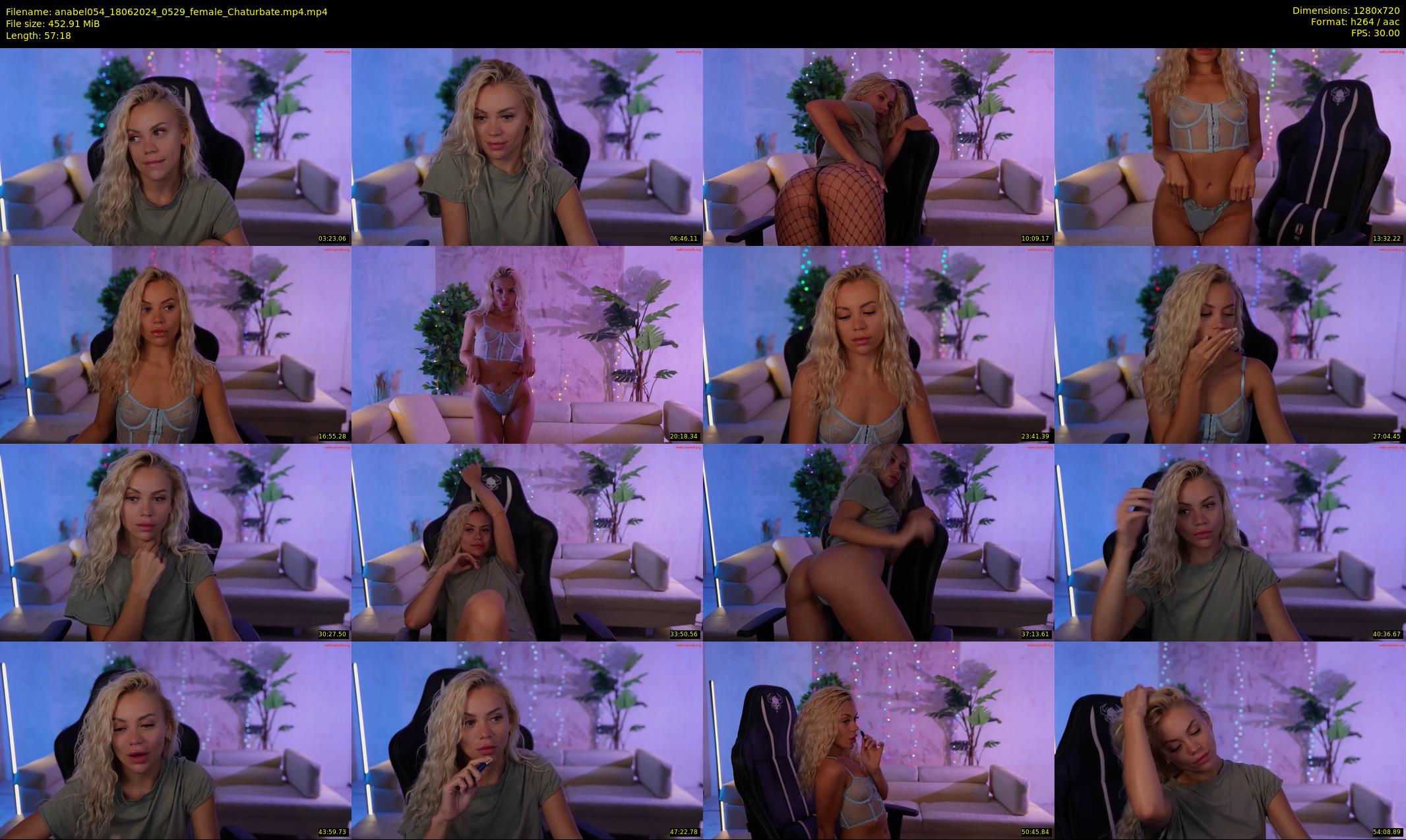 anabel054 — 58 minute Chaturbate female cam show recording, 720p, Jun 18, 2024