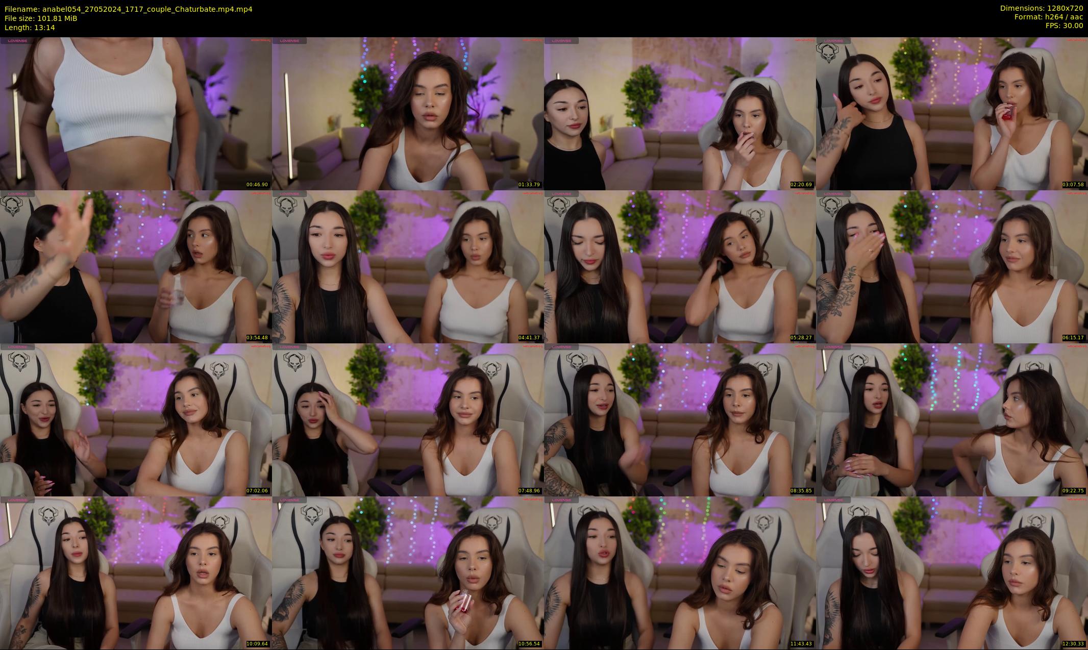 anabel054 — 14 minute Chaturbate female cam show recording, 720p, May 27, 2024