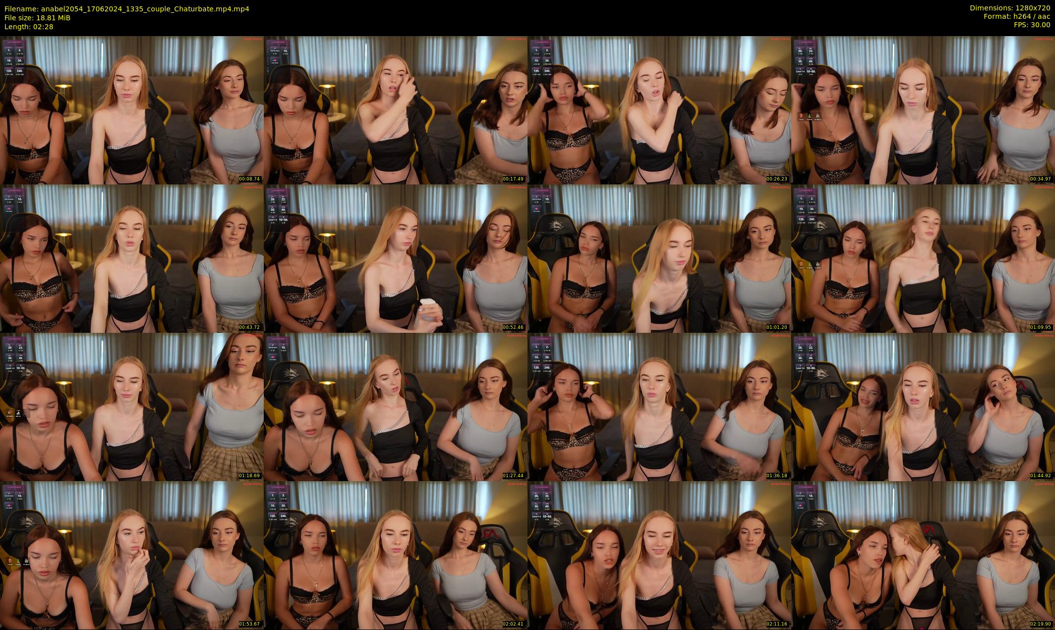 anabel2054 — 3 minute Chaturbate female cam show recording, 720p, Jun 17, 2024