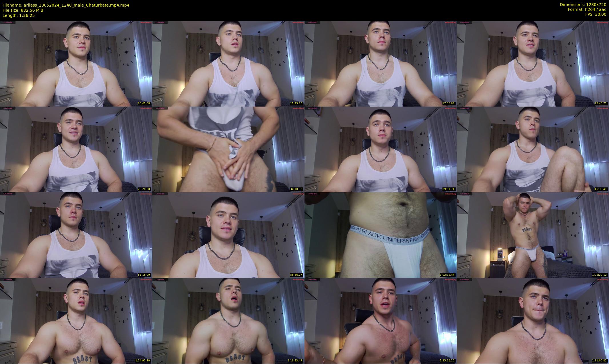 arilass — 97 minute Chaturbate male cam show recording, 720p, May 28, 2024