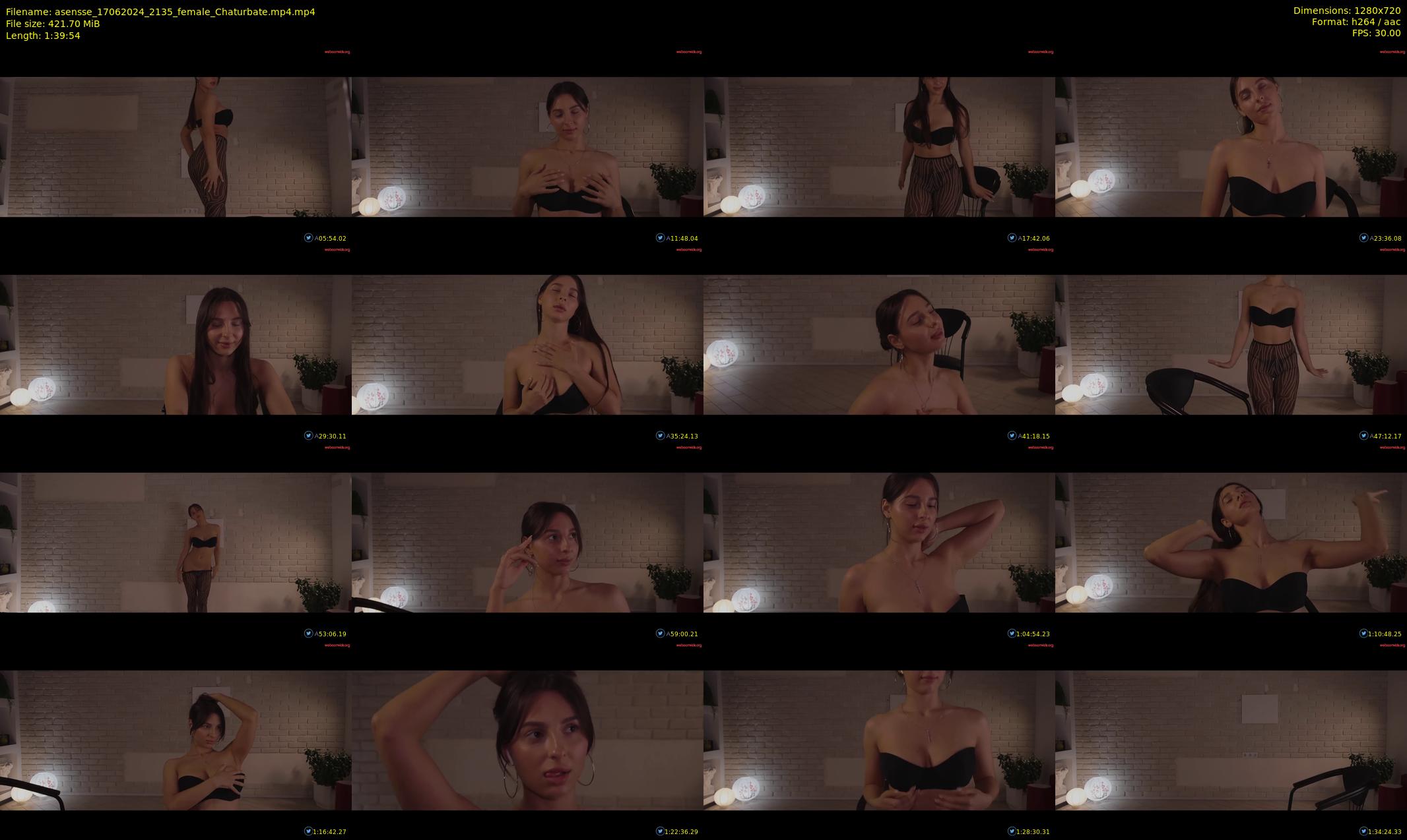 asensse — 100 minute Chaturbate female cam show recording, 720p, Jun 17, 2024