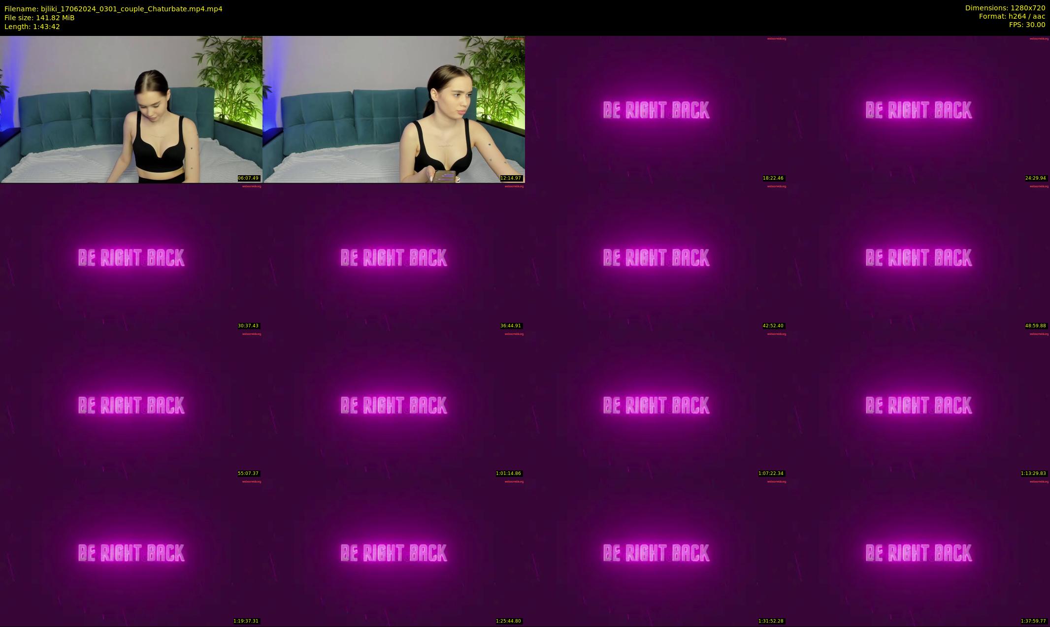 bjliki — 104 minute Chaturbate couple cam show recording, 720p, Jun 17, 2024