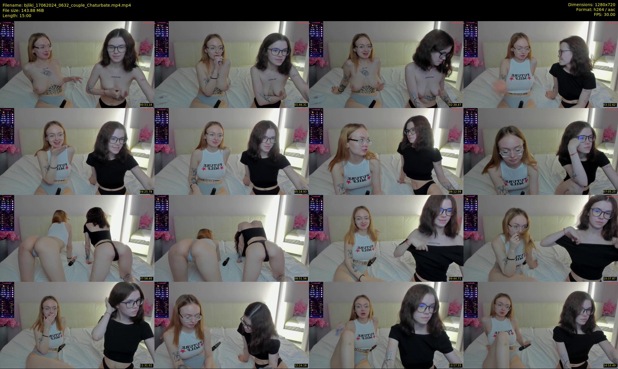 bjliki — 15 minute Chaturbate couple cam show recording, 720p, Jun 17, 2024