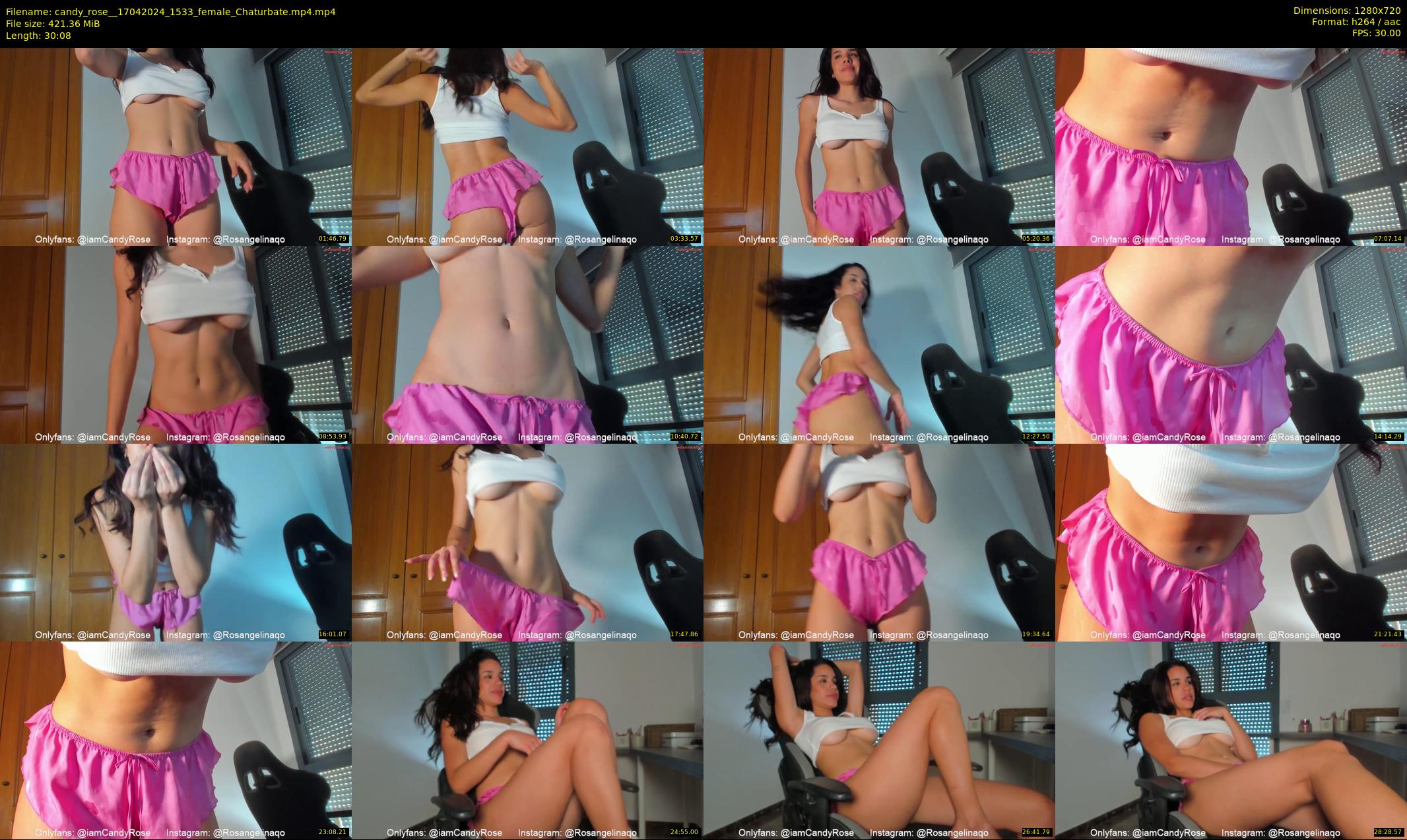 candy_rose_ — 31 minute Chaturbate female cam show recording, 720p, Apr 17, 2024