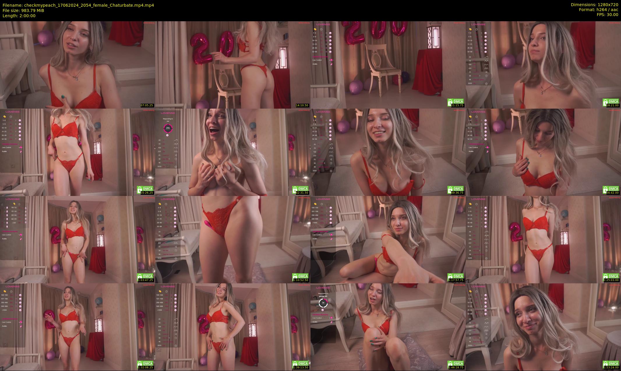 checkmypeach — 120 minute Chaturbate female cam show recording, 720p, Jun 17, 2024