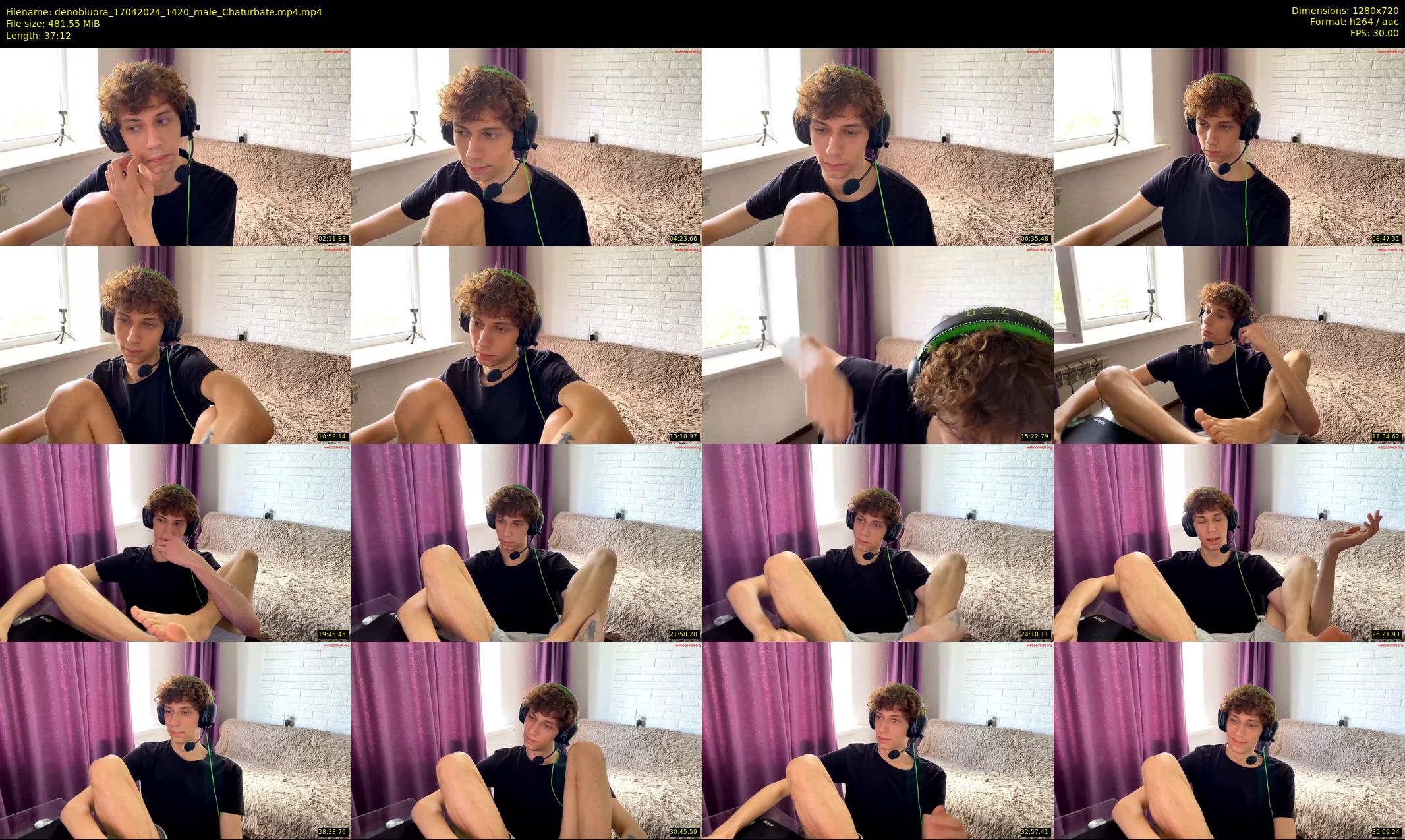 denobluora — 38 minute Chaturbate male cam show recording, 720p, Apr 17, 2024
