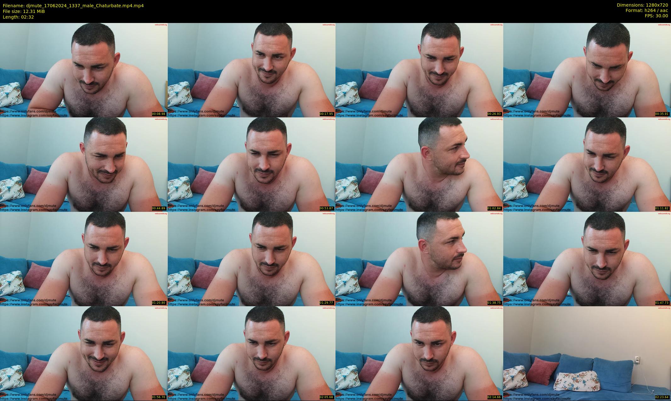 djmute — 3 minute Chaturbate male cam show recording, 720p, Jun 17, 2024