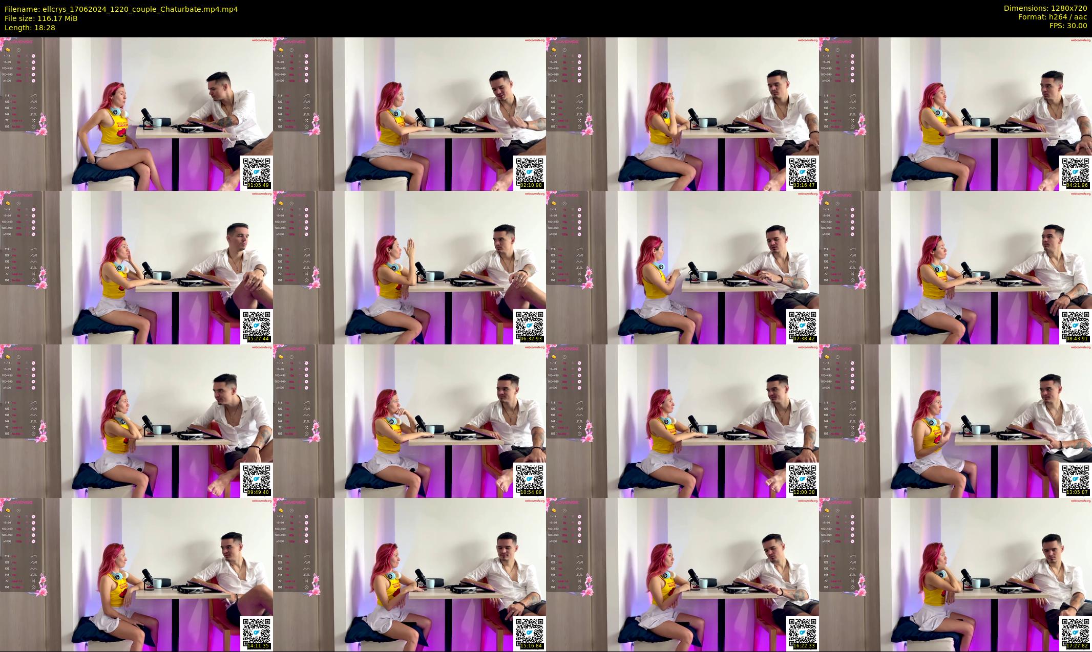 ellcrys — 19 minute Chaturbate couple cam show recording, 720p, Jun 17, 2024