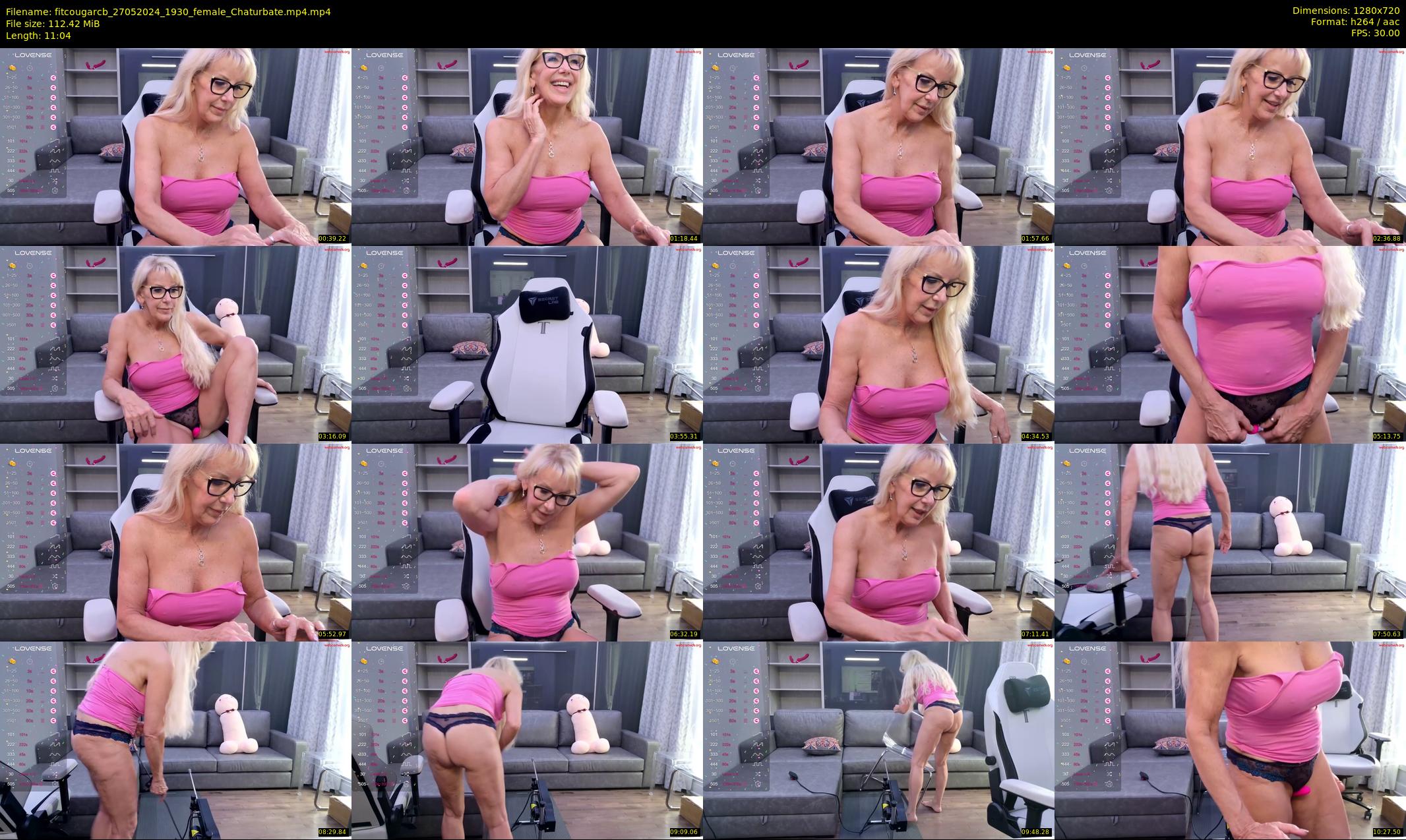 fitcougarcb — 12 minute Chaturbate female cam show recording, 720p, May 27, 2024