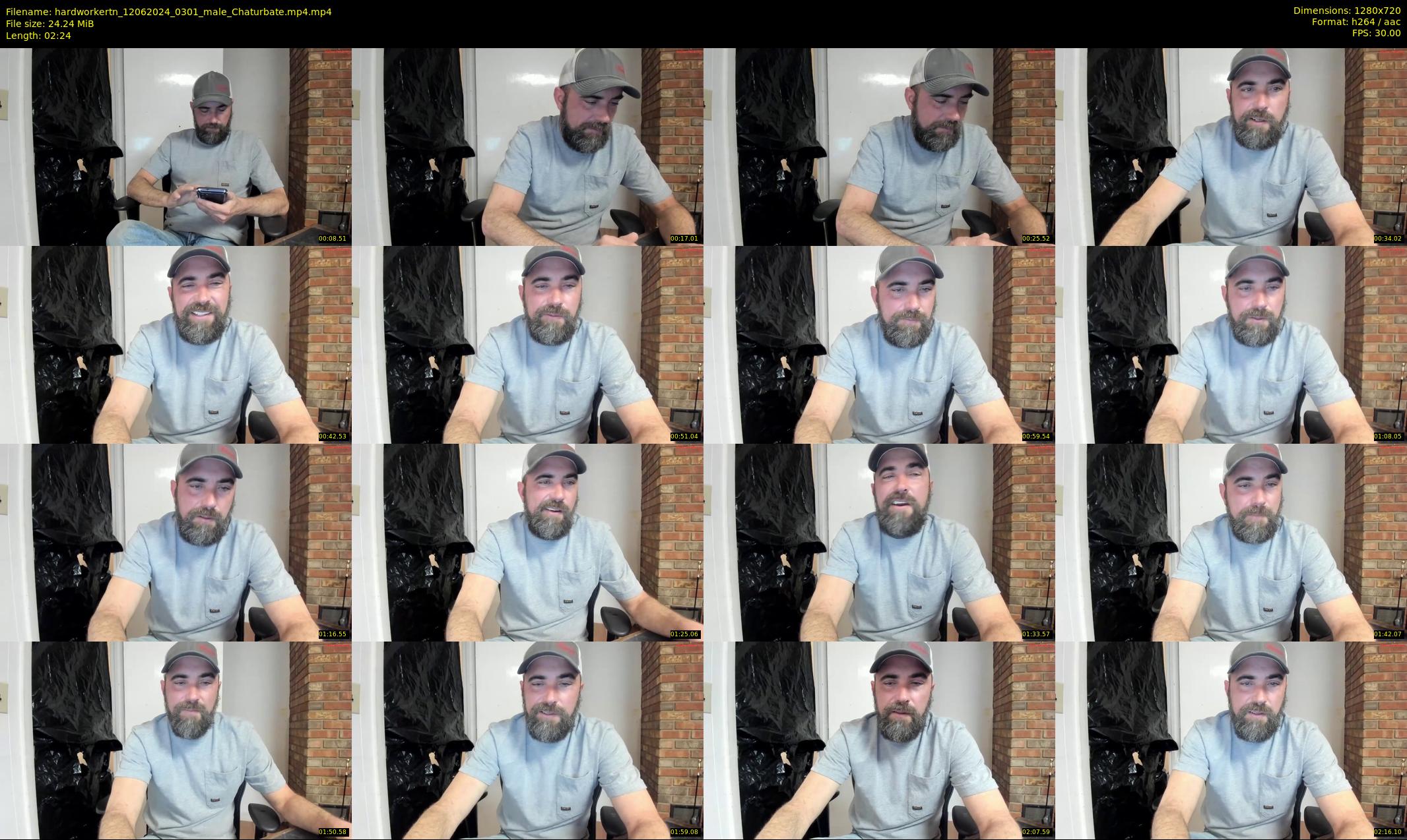 hardworkertn — 3 minute Chaturbate male cam show recording, 720p, Jun 12, 2024