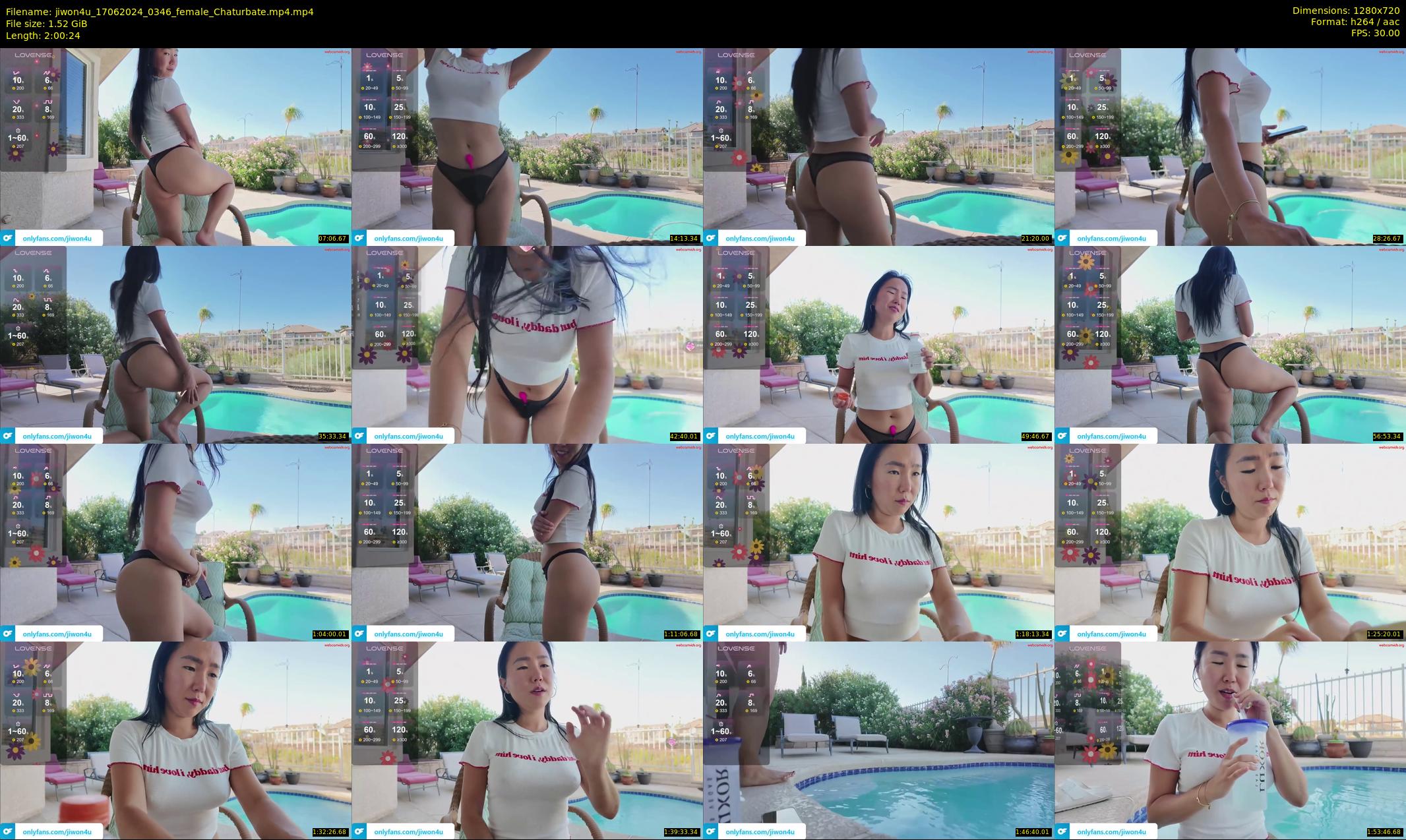 jiwon4u — 121 minute Chaturbate female cam show recording, 720p, Jun 17, 2024