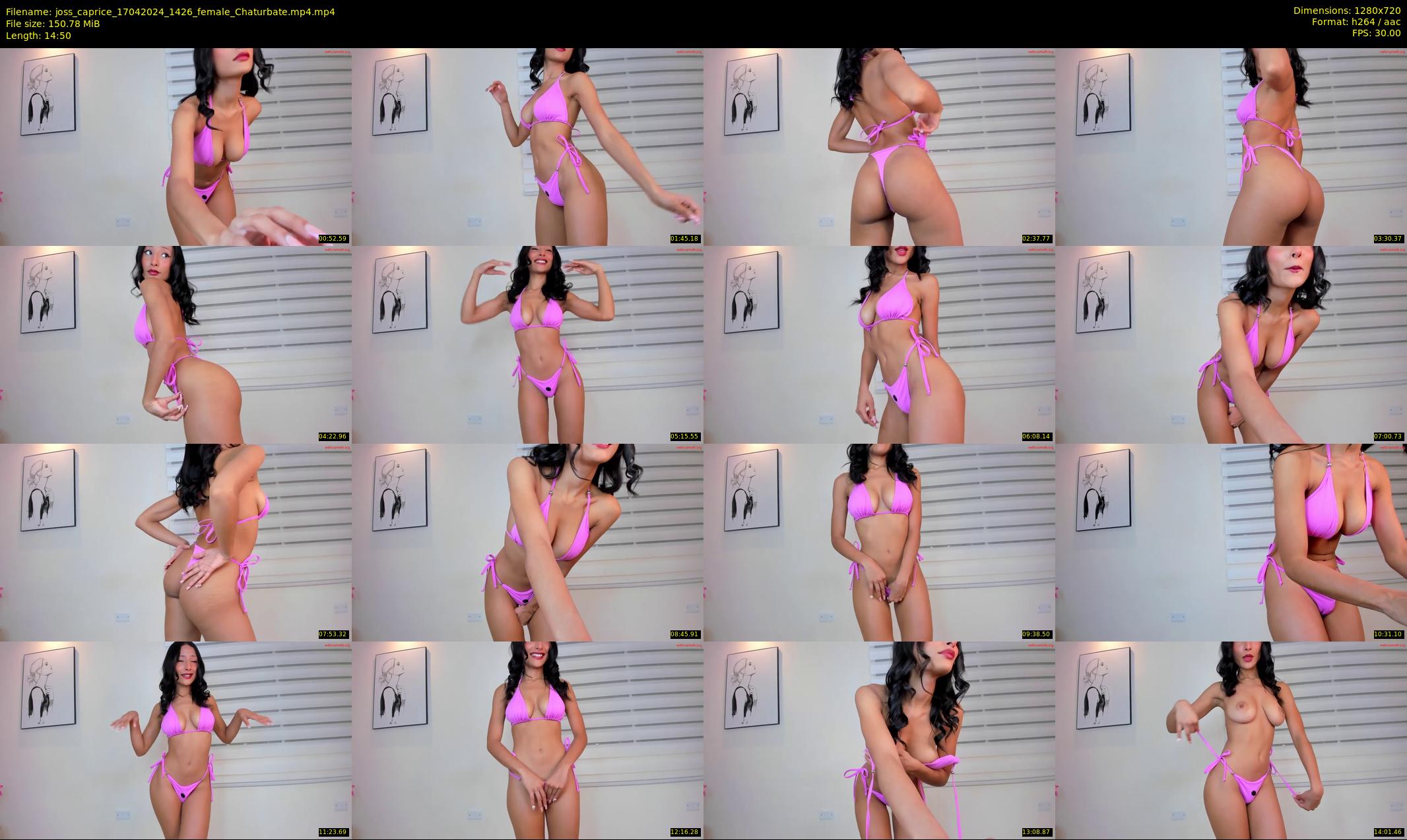 joss_caprice — 15 minute Chaturbate female cam show recording, 720p, Apr 17, 2024